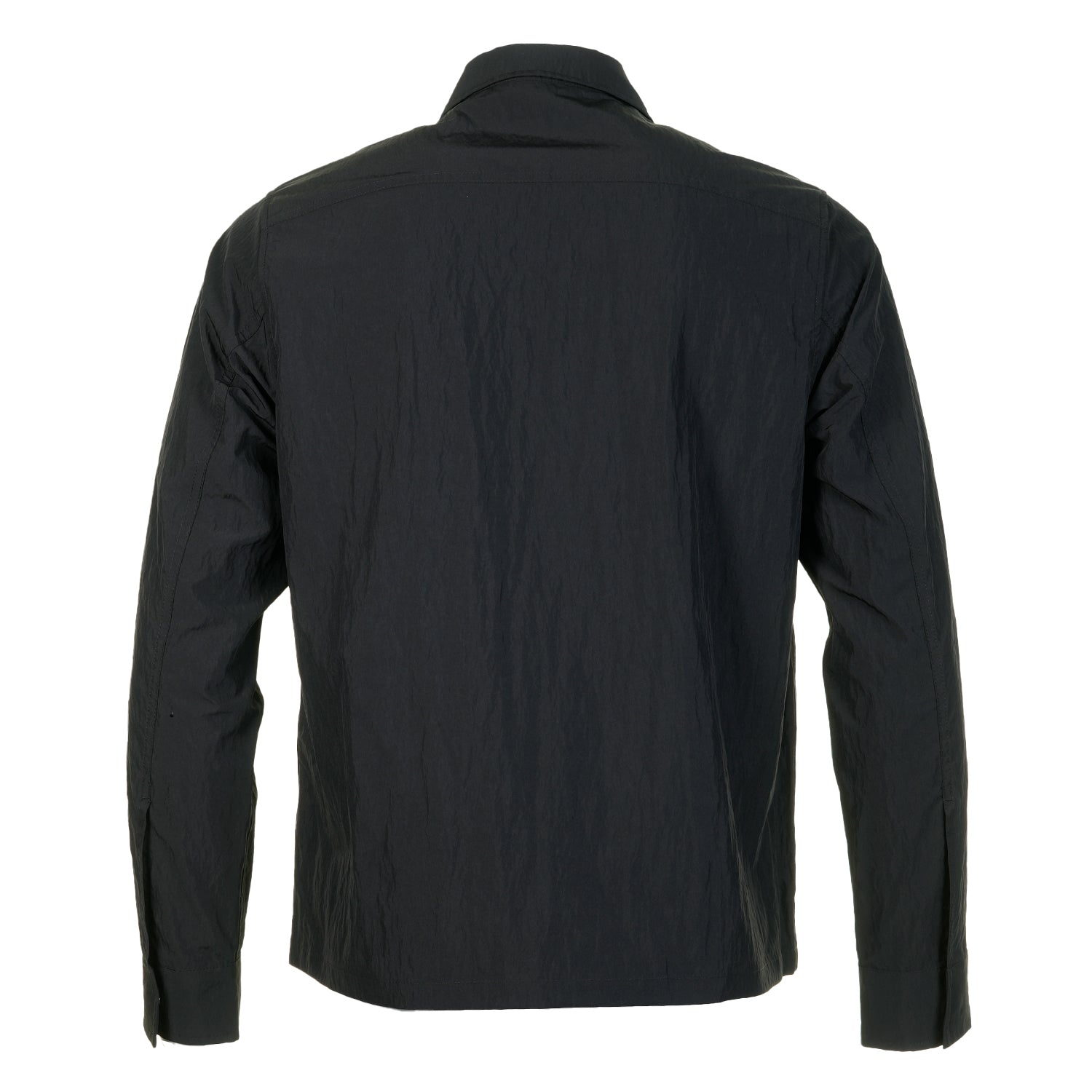 Zip Through Overshirt Black