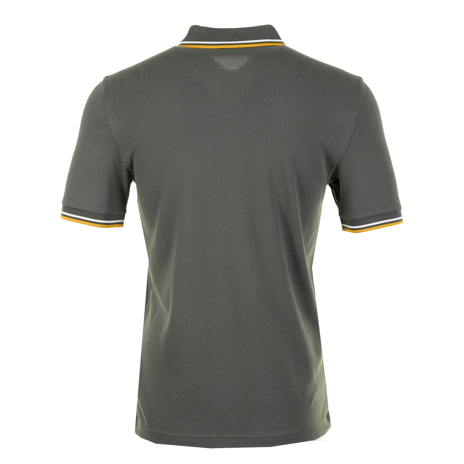Short Sleeve Twin Tipped Polo Shirt Field Green / Ecru / Golden