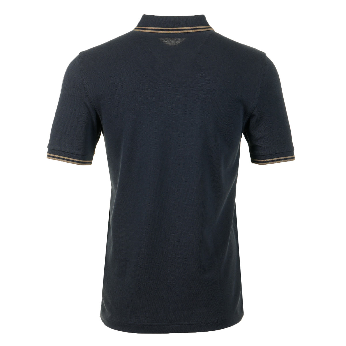 Short Sleeve Twin Tipped Polo Shirt Navy / Bronze