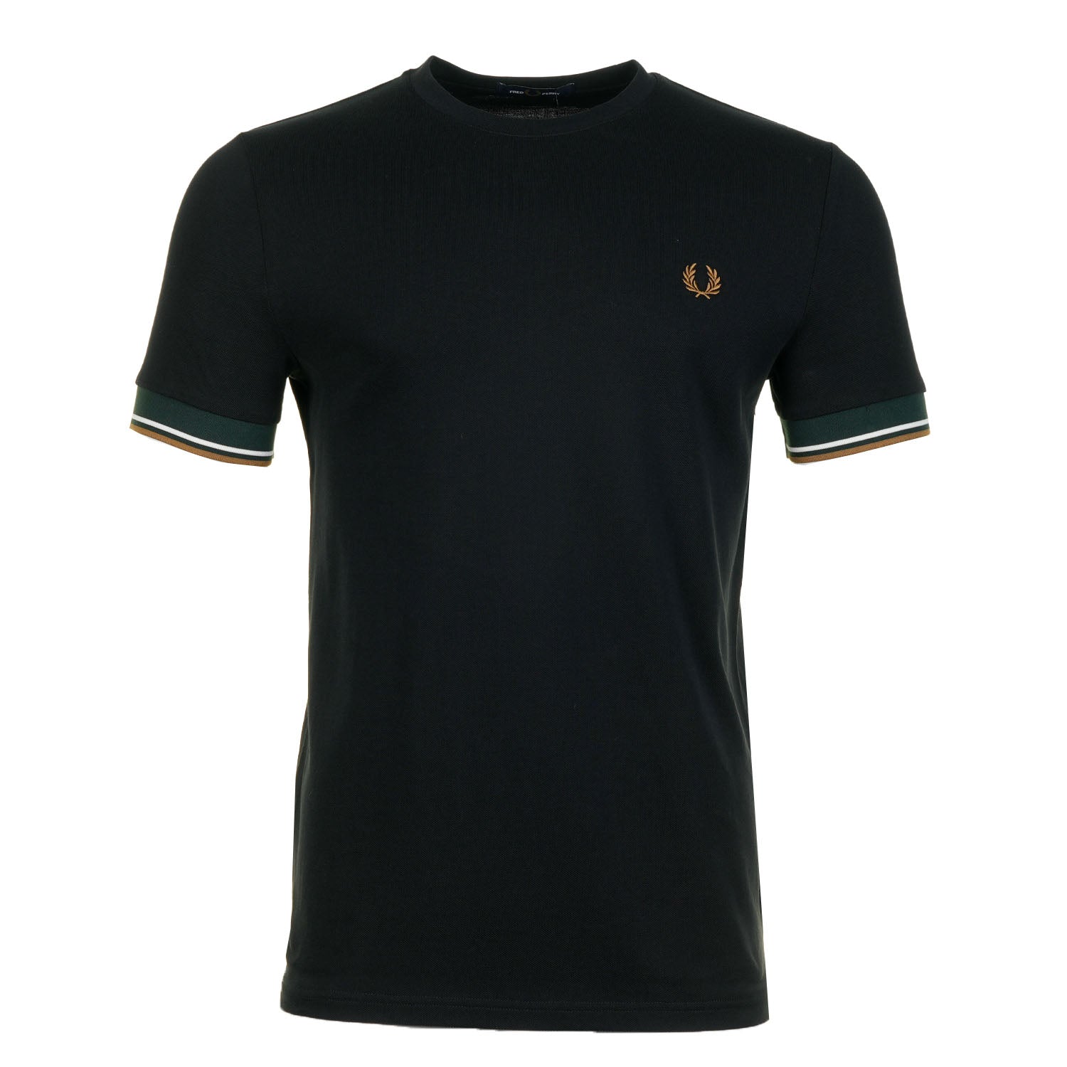 Fred Perry Tipped Cuff Pique T Shirt Black – Ragazzi Clothing