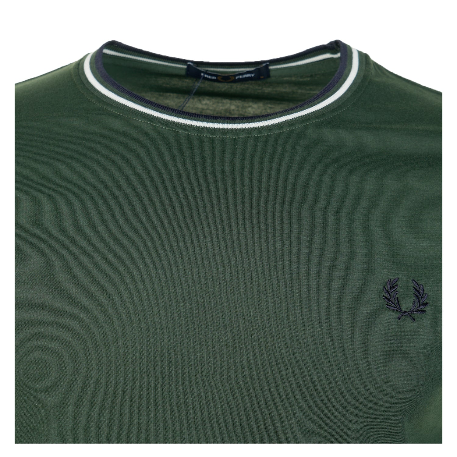Twin Tipped T Shirt Court Green Snow White Navy