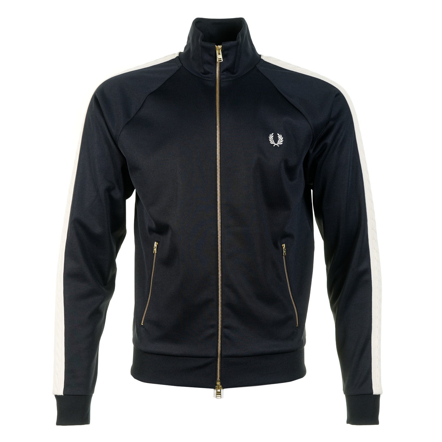 Cable Taped Track Jacket Navy