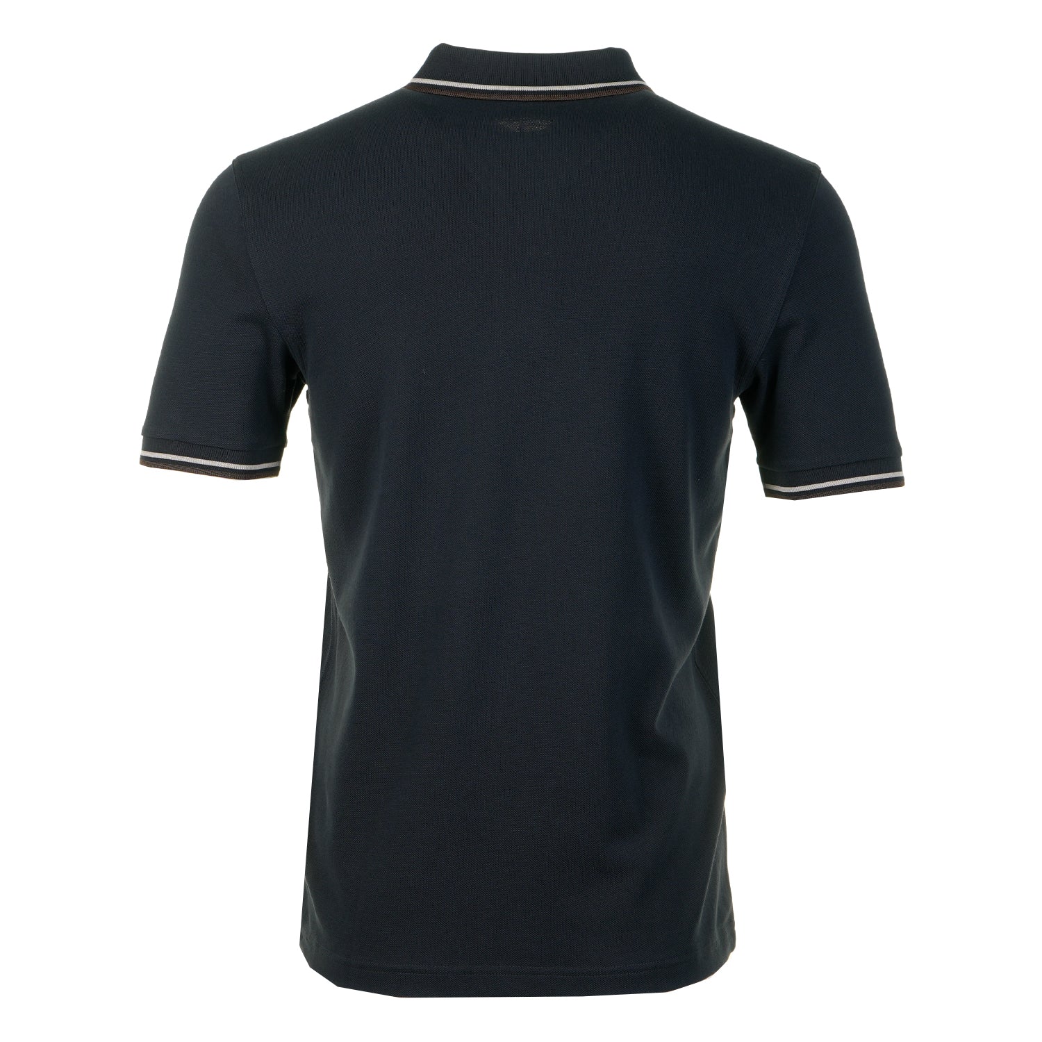 Short Sleeve Twin Tipped Polo Shirt Navy