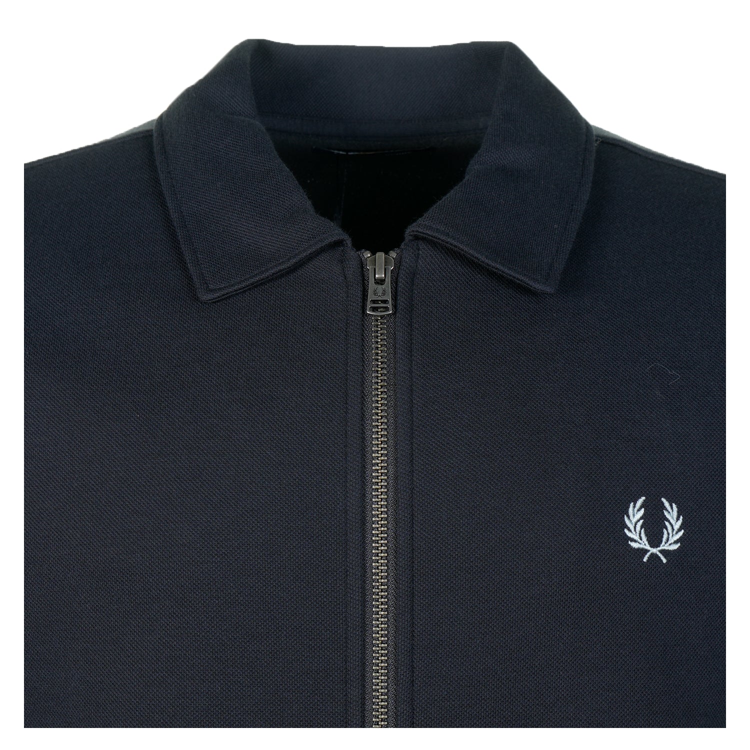 Zip Through Collared Sweatshirt Navy