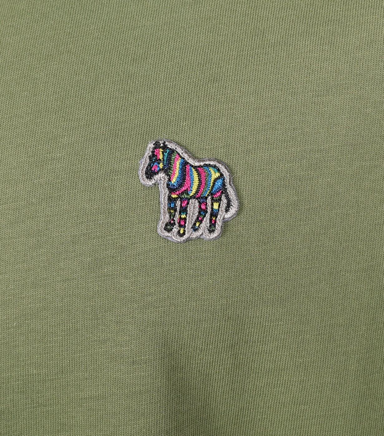 Regular Fit Zebra T Shirt 36D Green