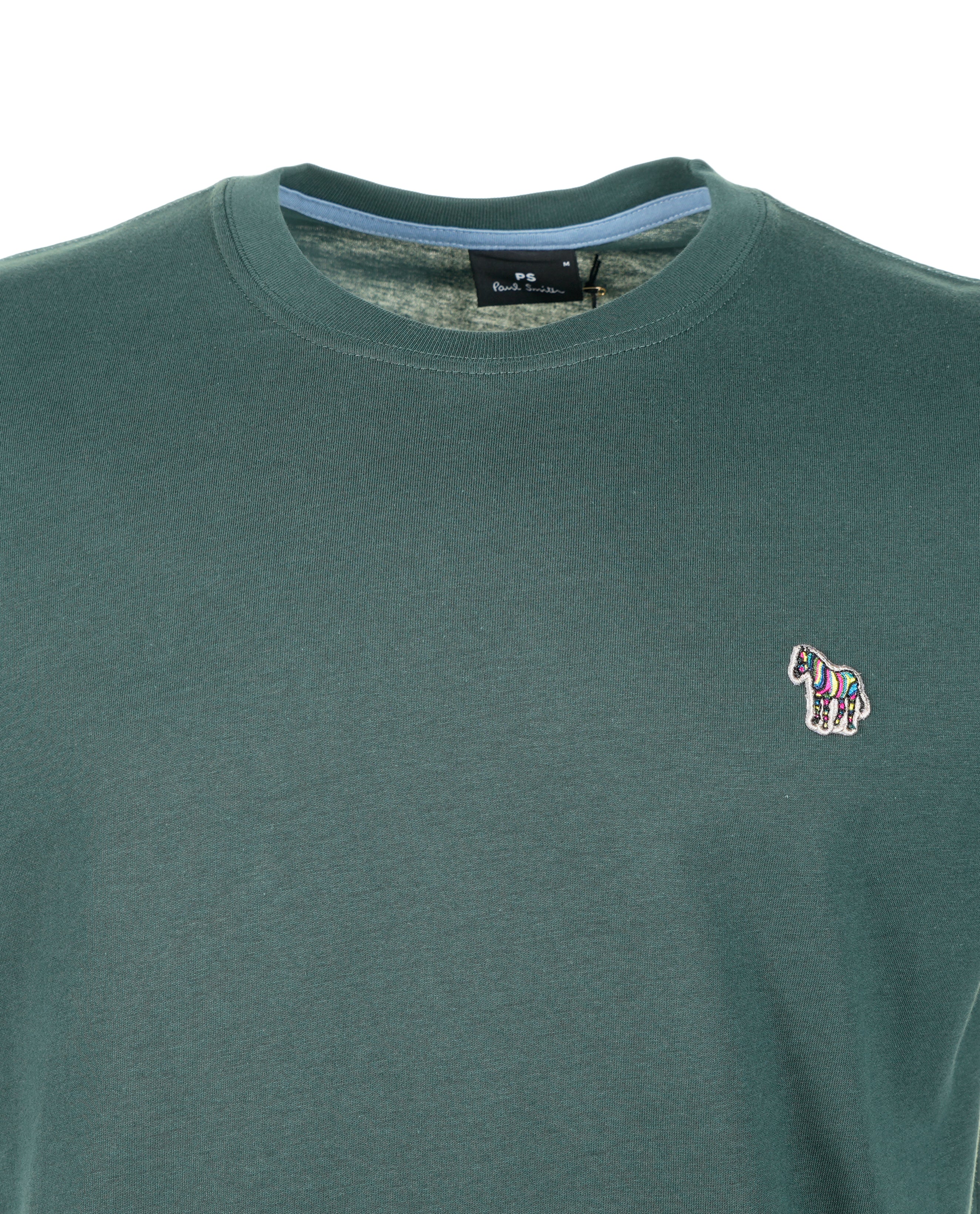 Regular Fit Zebra T Shirt 37D Petrol Green