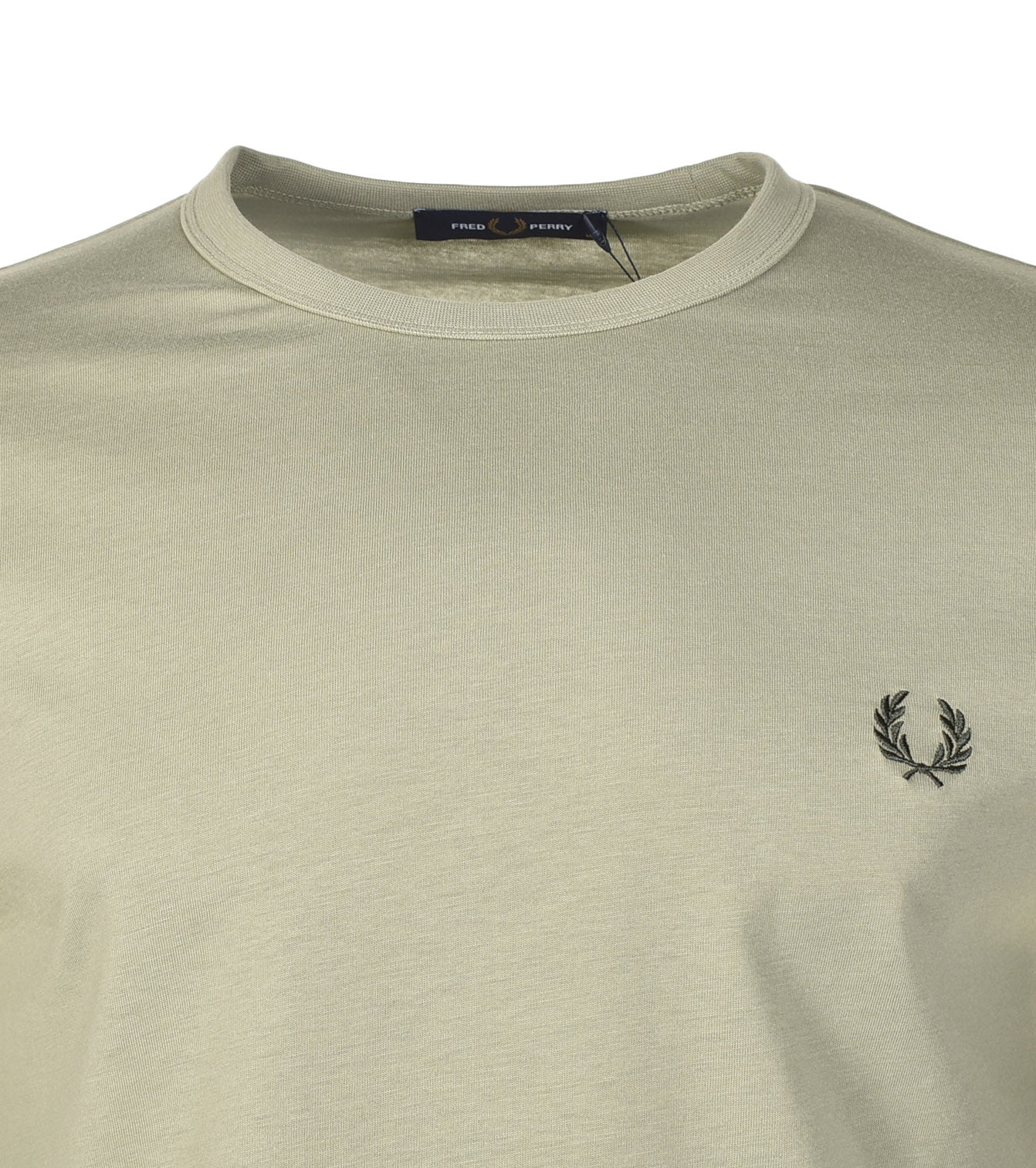 Ringer T Shirt Olive Mint