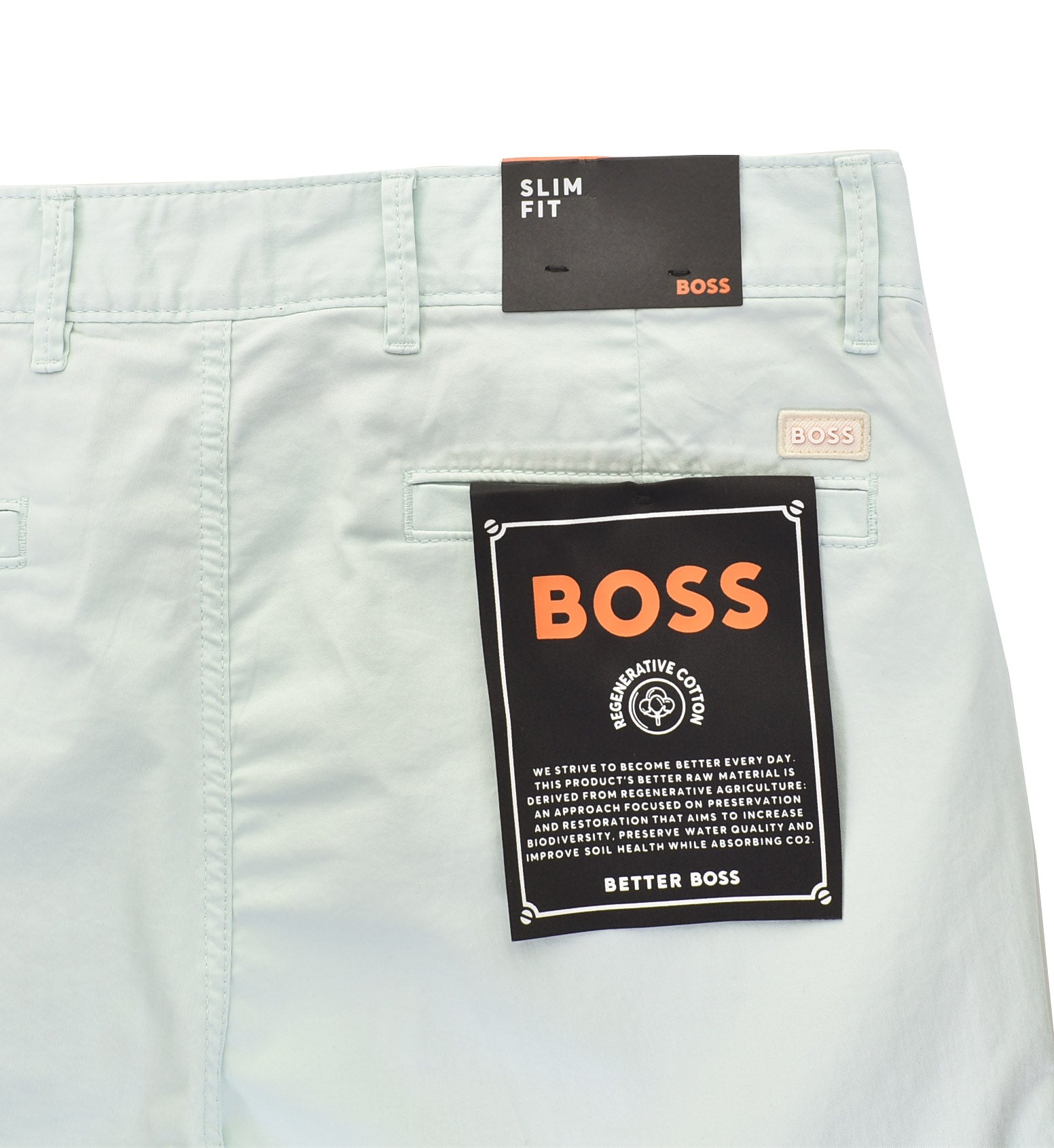 Chino Slim Shorts 474 Open Blue