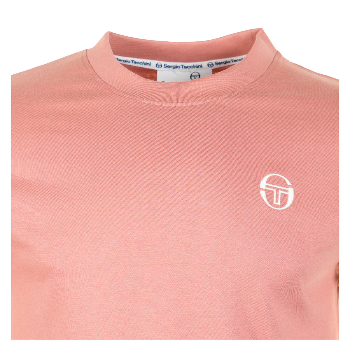 Grello Crew Neck T Shirt Light Mahogany / White