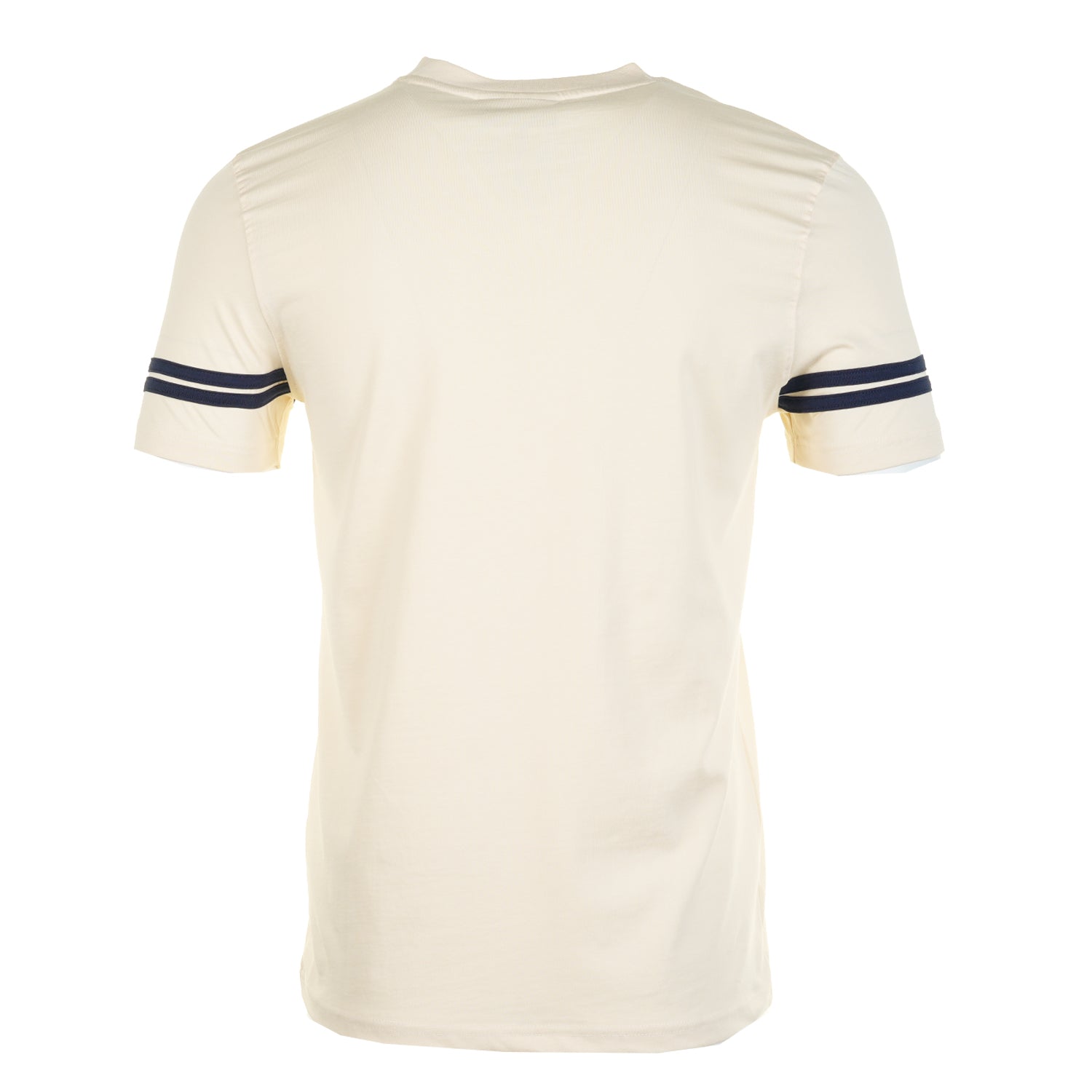 Grello Crew Neck T Shirt Sandshell Maritime Blue