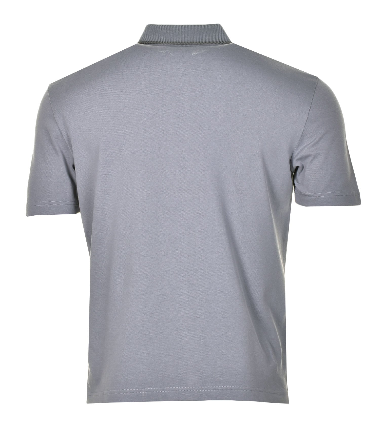 Regular Fit Short Sleeve Full Button Polo Smoke Grey