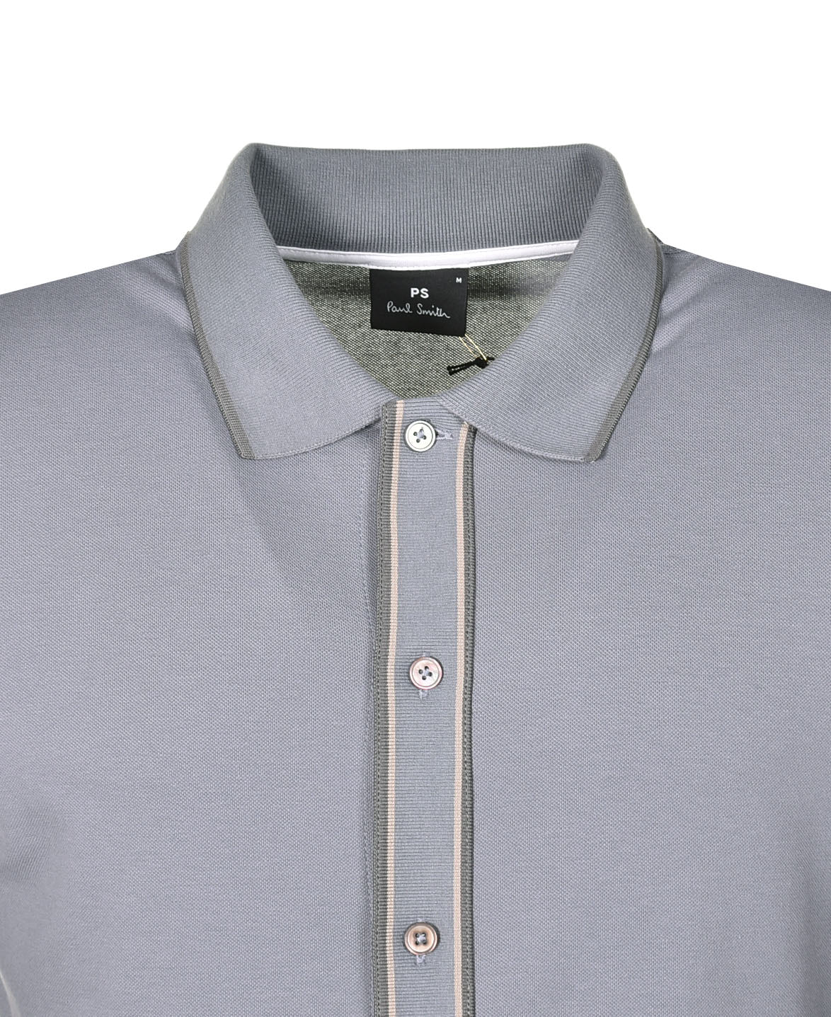 Regular Fit Short Sleeve Full Button Polo Smoke Grey