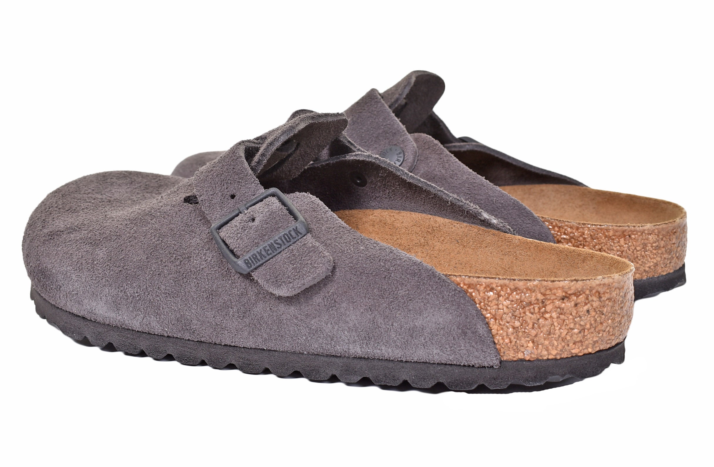 Boston Clogs BS Regular Fit Suede Velvet Grey