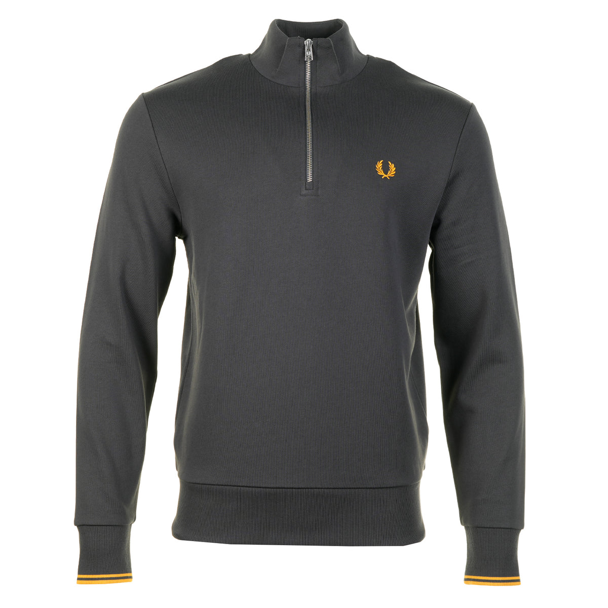 Half Zip Sweatshirt Anchor Grey / Golden Yellow