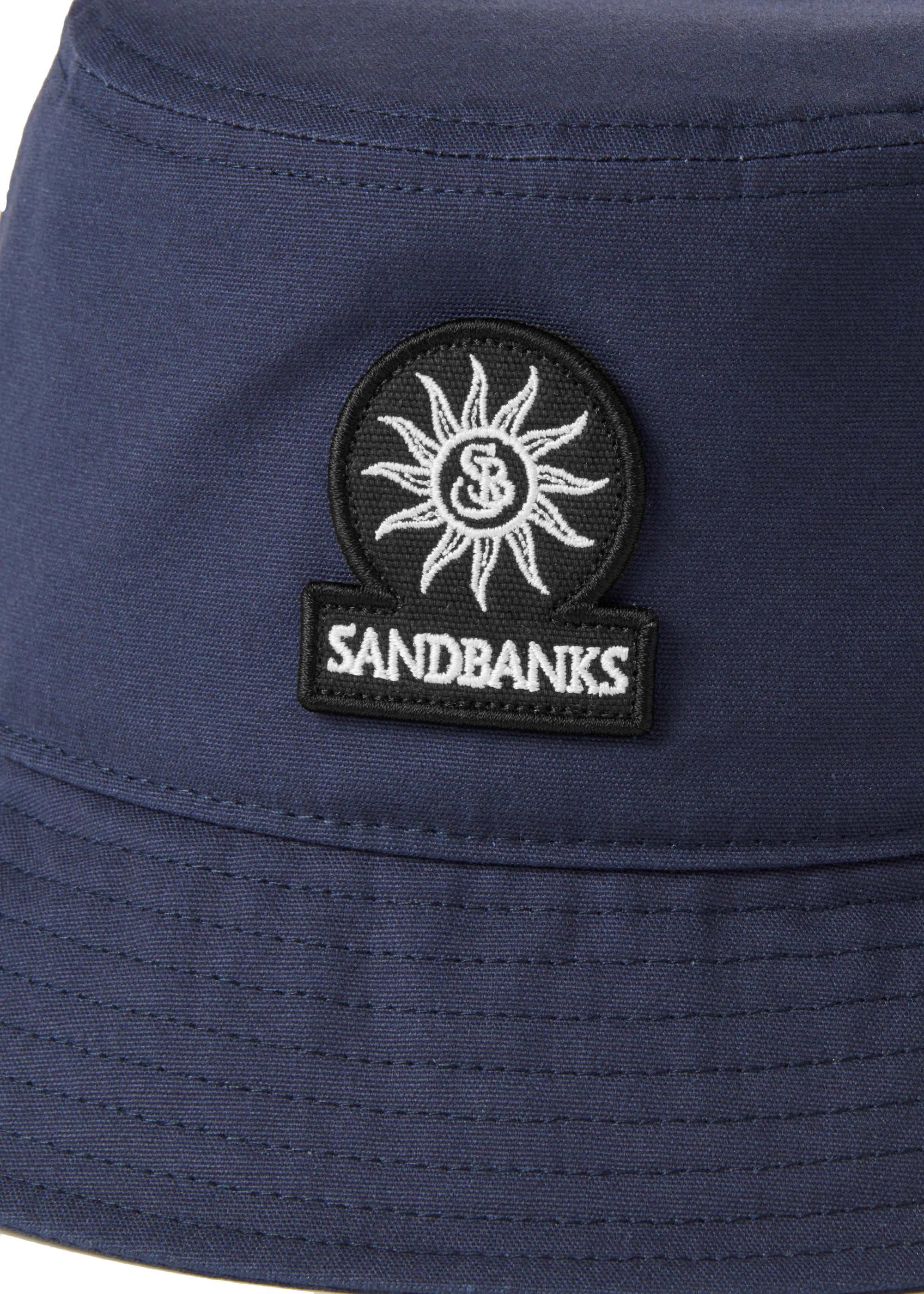 Sandbanks Badge Logo Bucket Hat Navy
