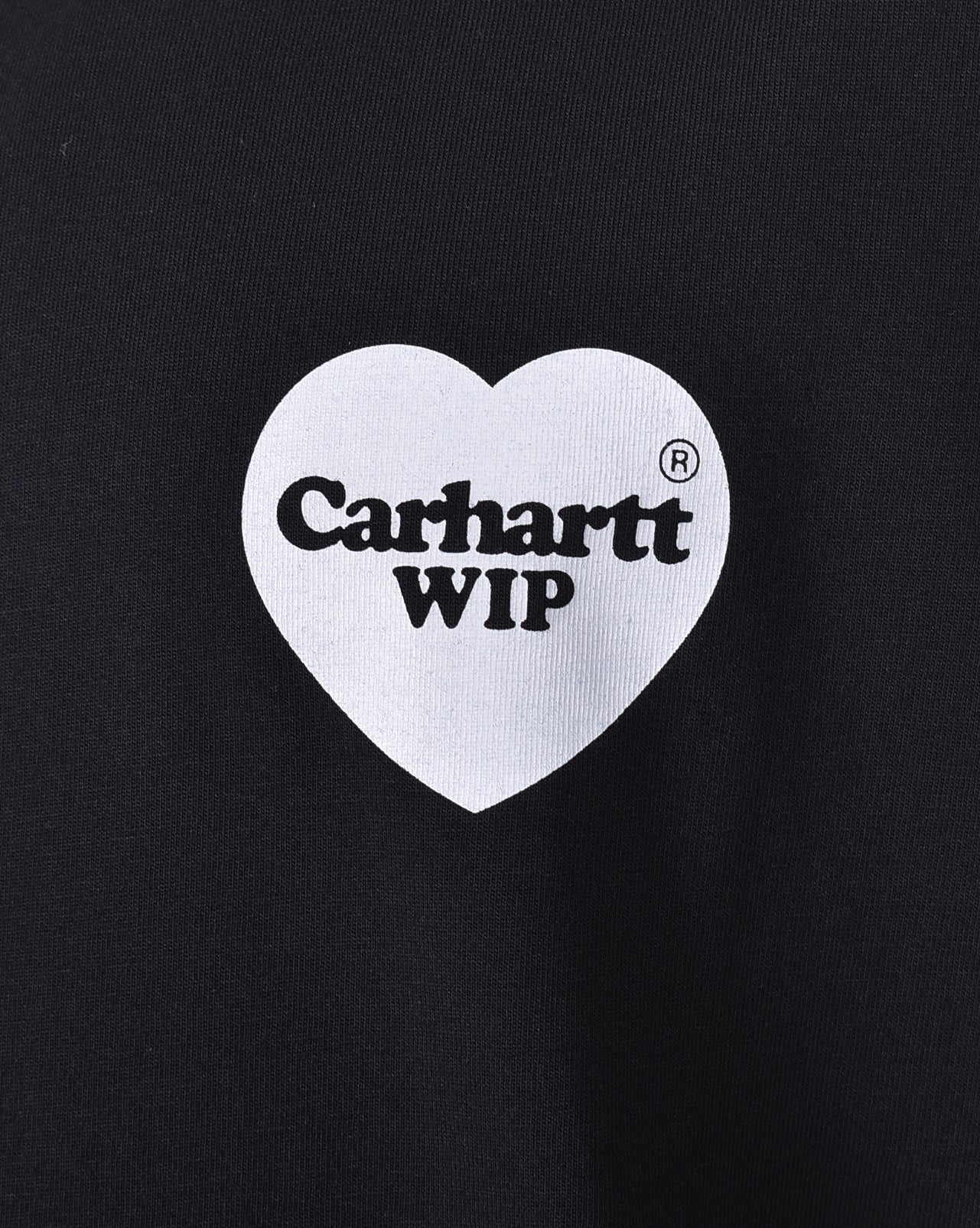 Short Sleeve Heart Bandana T Shirt Black