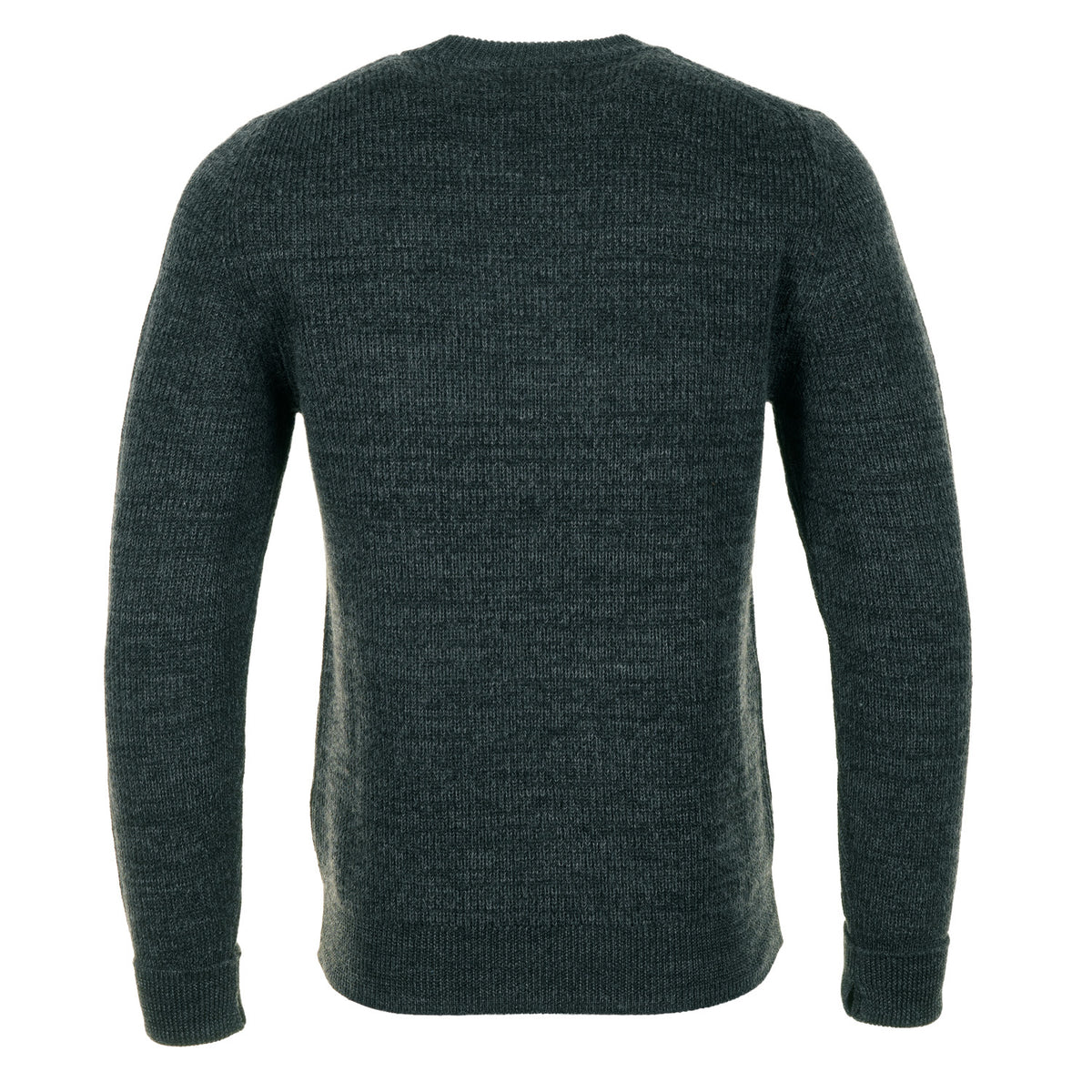 Henning Cotton Wool Ribbed Sweater Dark Grey Melange