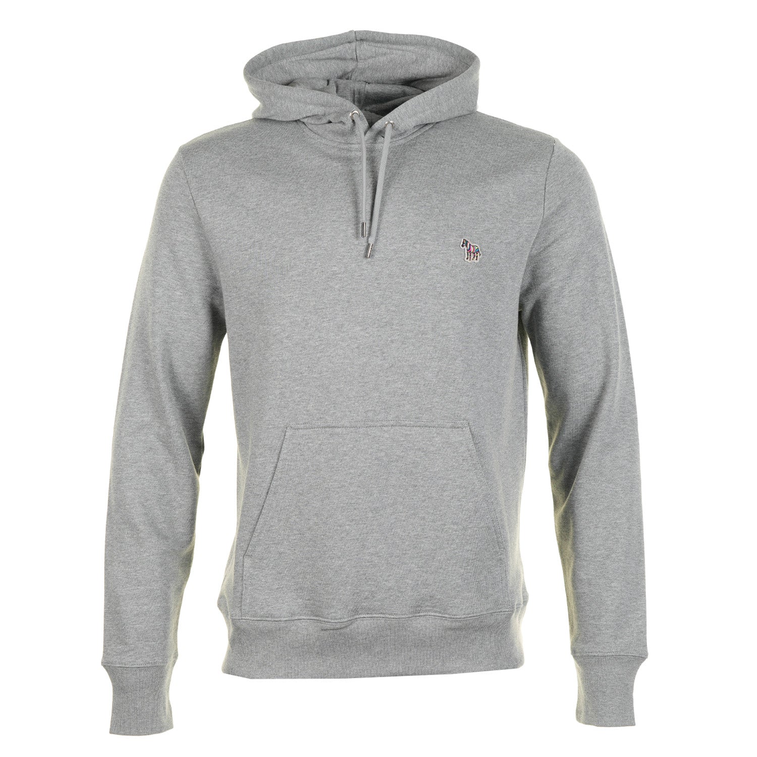 Regular Fit Zebra Hoody Melange Grey