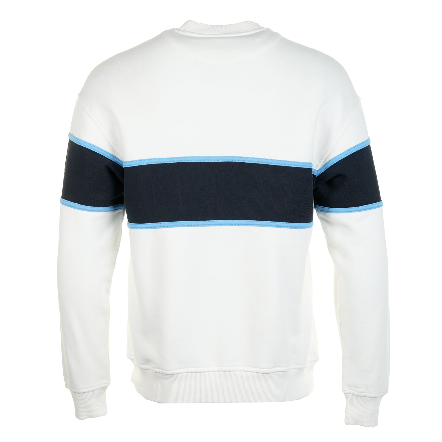 Hubbard Cut & Sew Insert Logo Panel Sweatshirt White