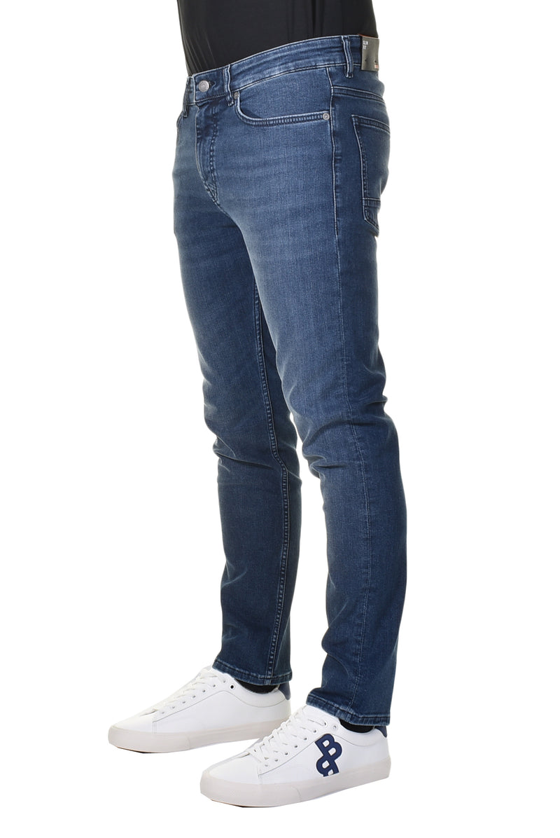 Delaware Slim Fit Stretch Jeans 406 Mid Blue