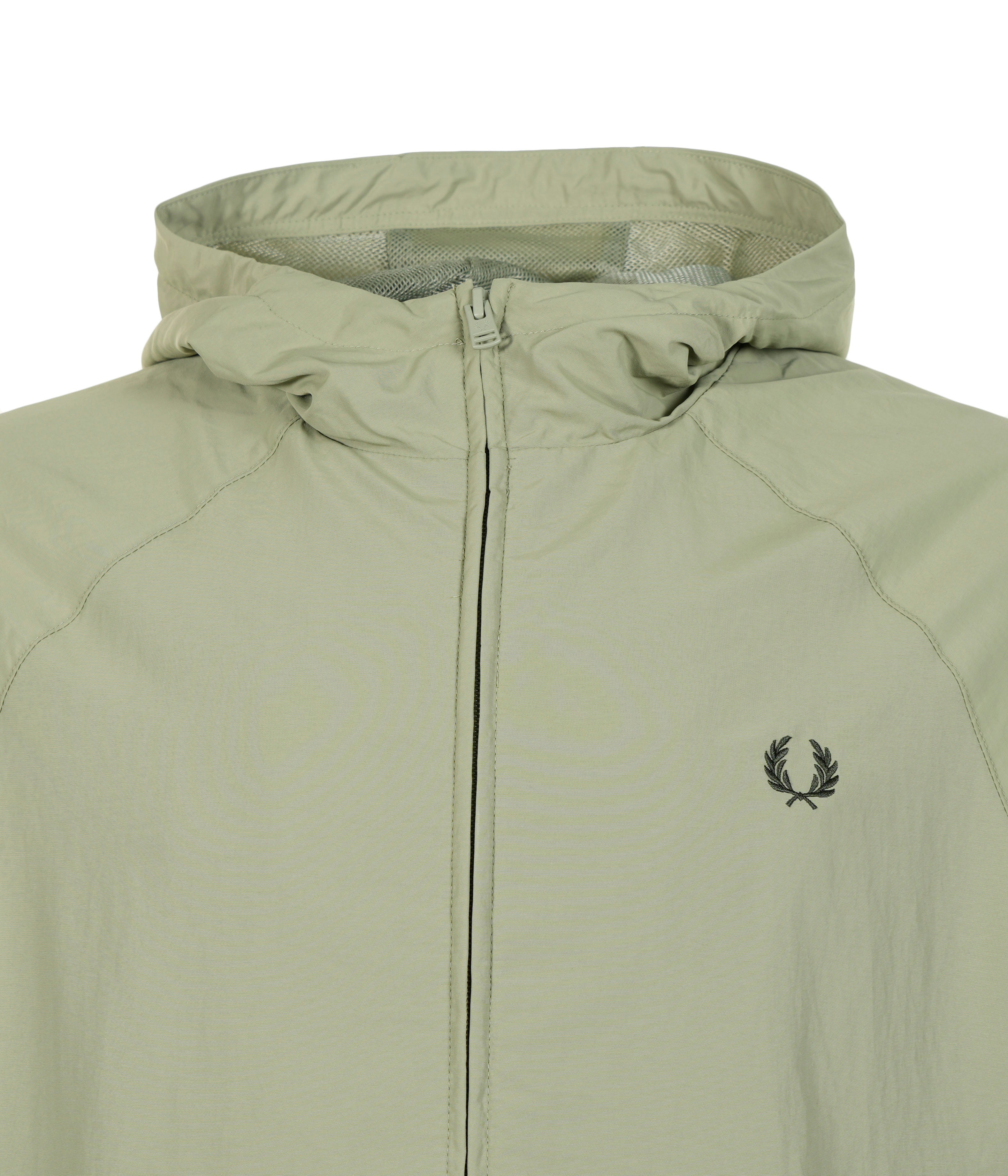 Hooded Taslan Shell Jacket Olive Mint