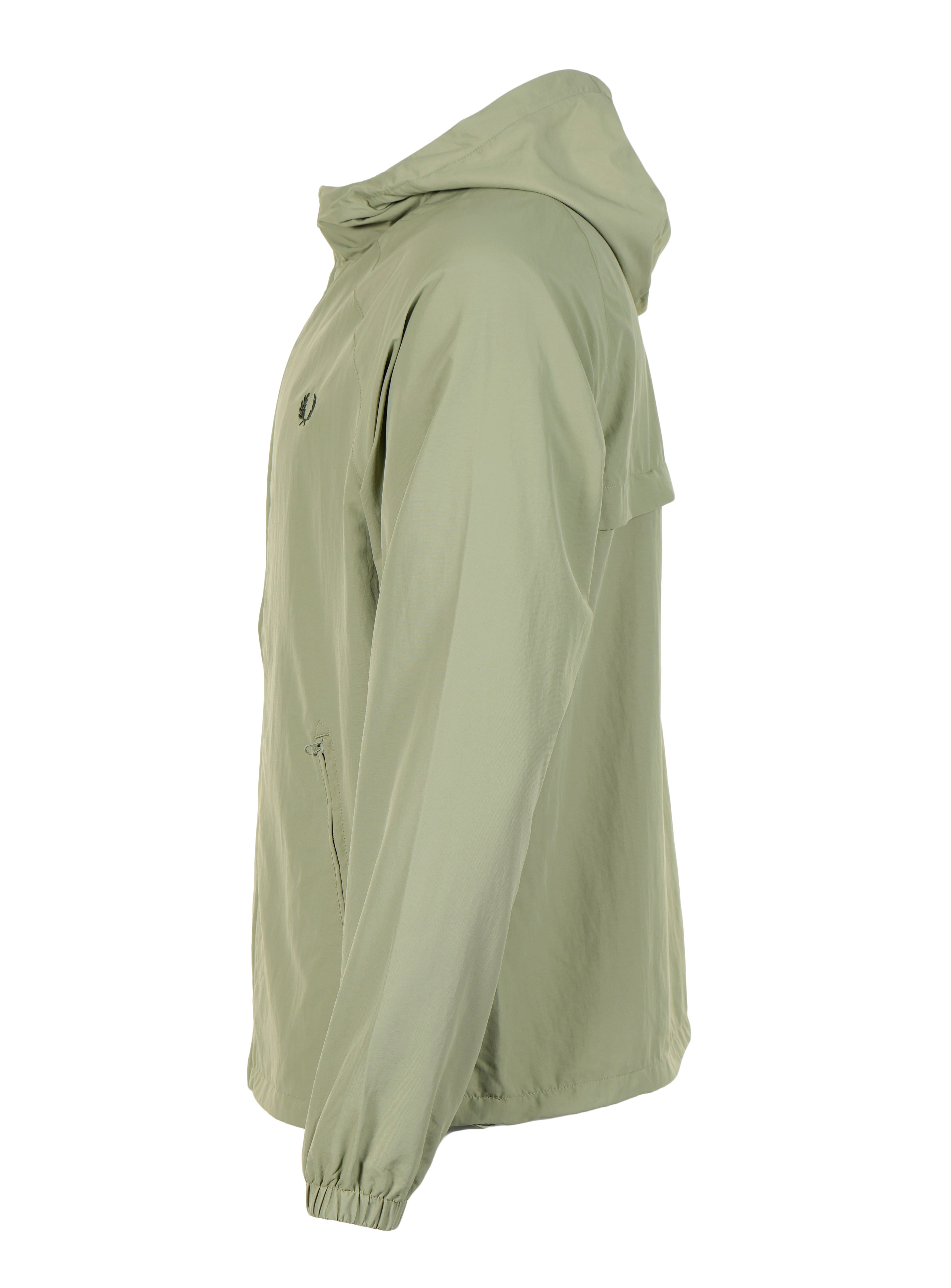 Hooded Taslan Shell Jacket Olive Mint