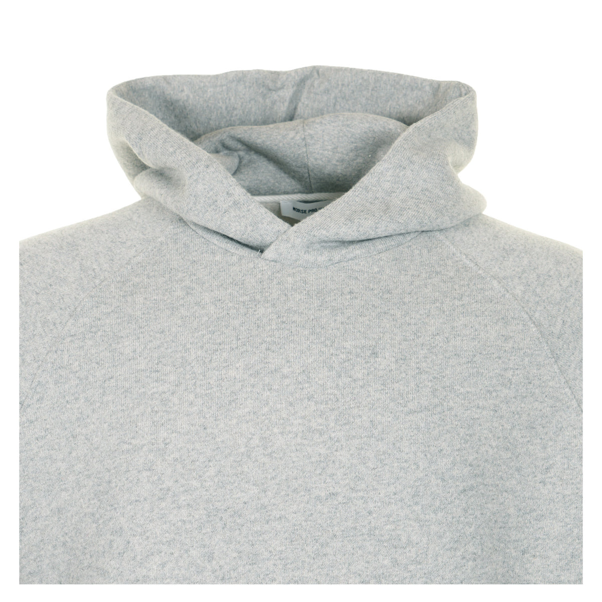 Kerid Relaxed Cotton Wool Hoodie Grey Melange