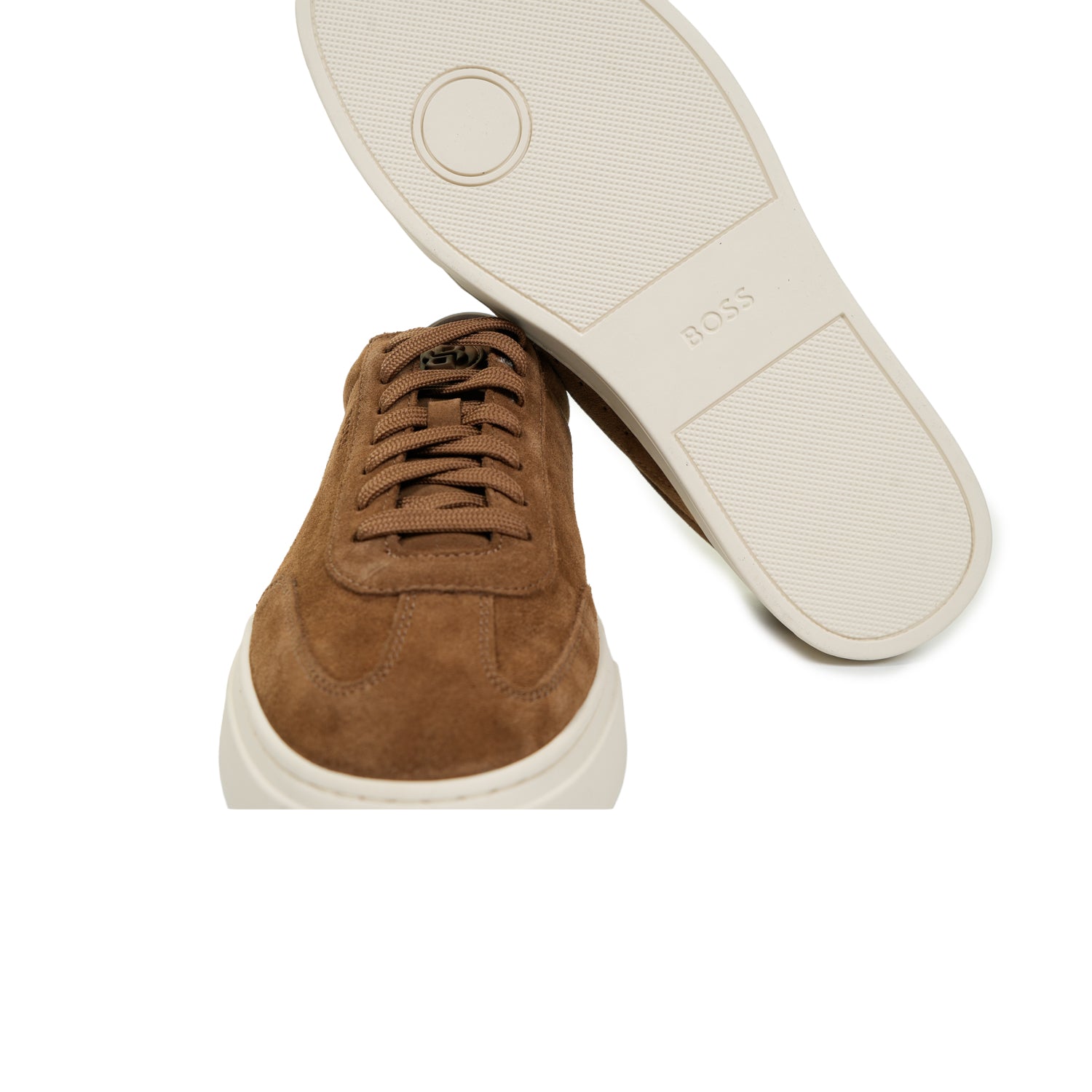 Kieran Tenn Suede Trainers Medium Beige