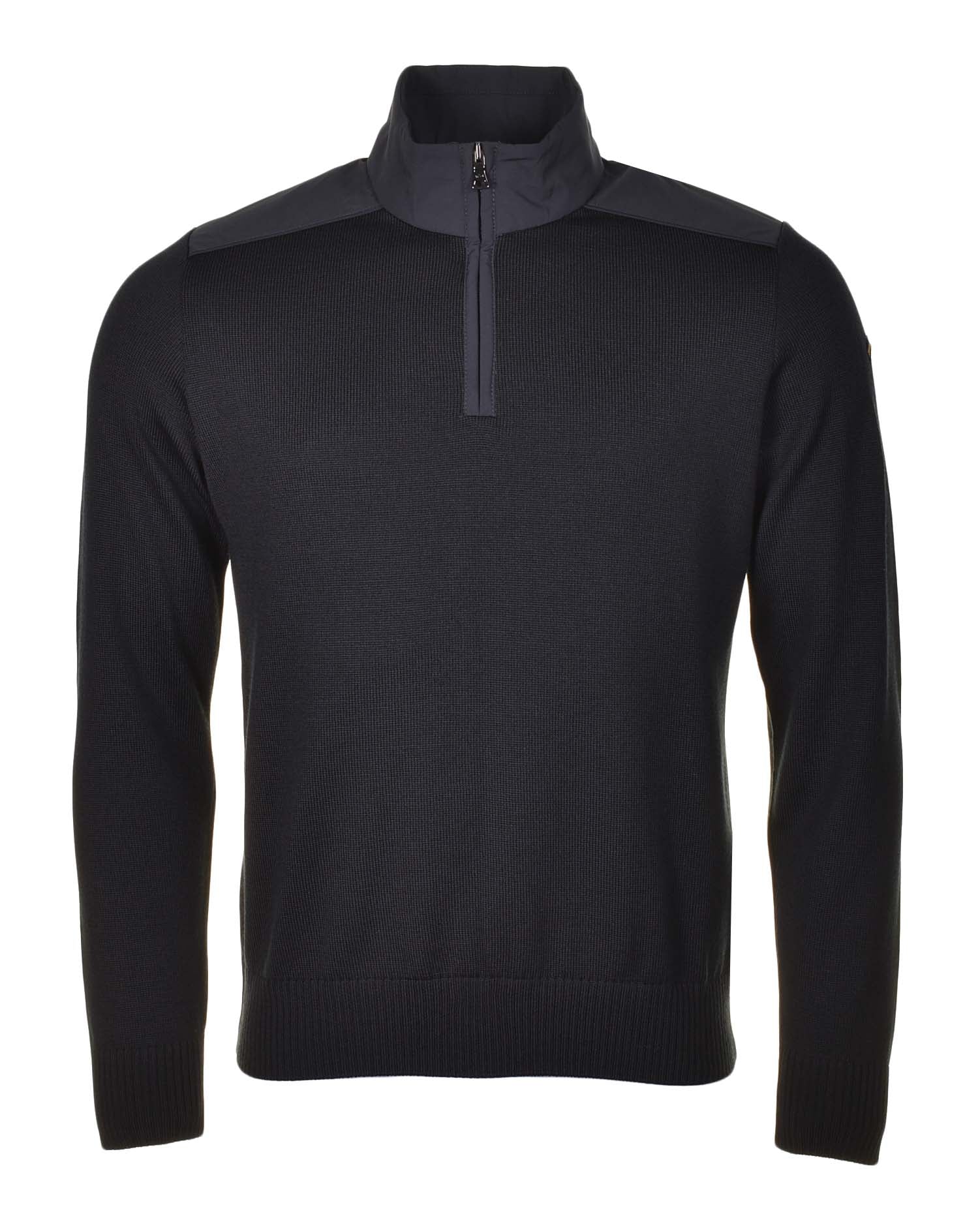 Paul Shark Knitted Typhoon 2000 1 2 Zip Black Ragazzi Clothing
