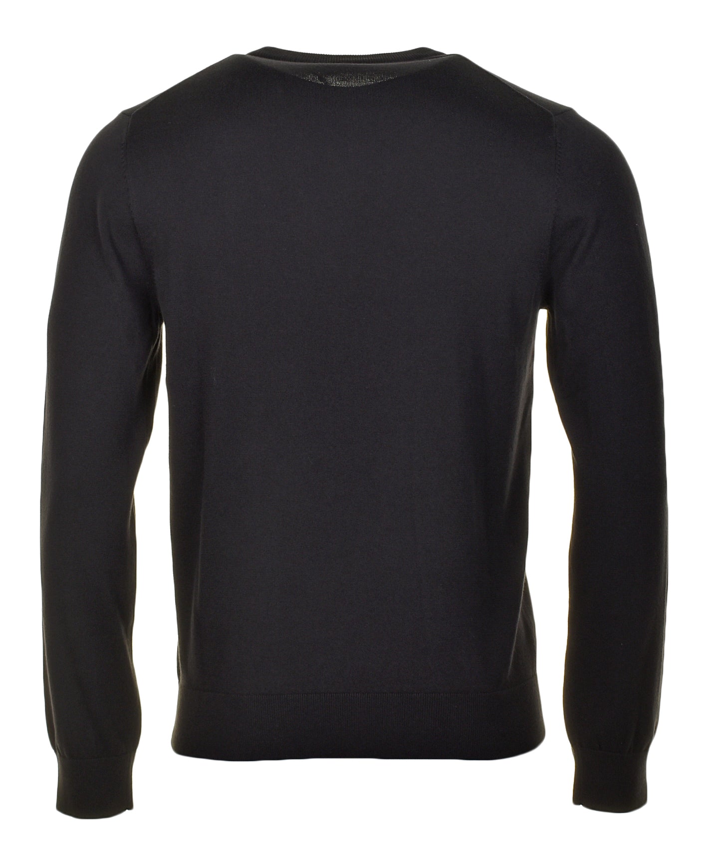 Knitted Zebra Crew Jumper Black