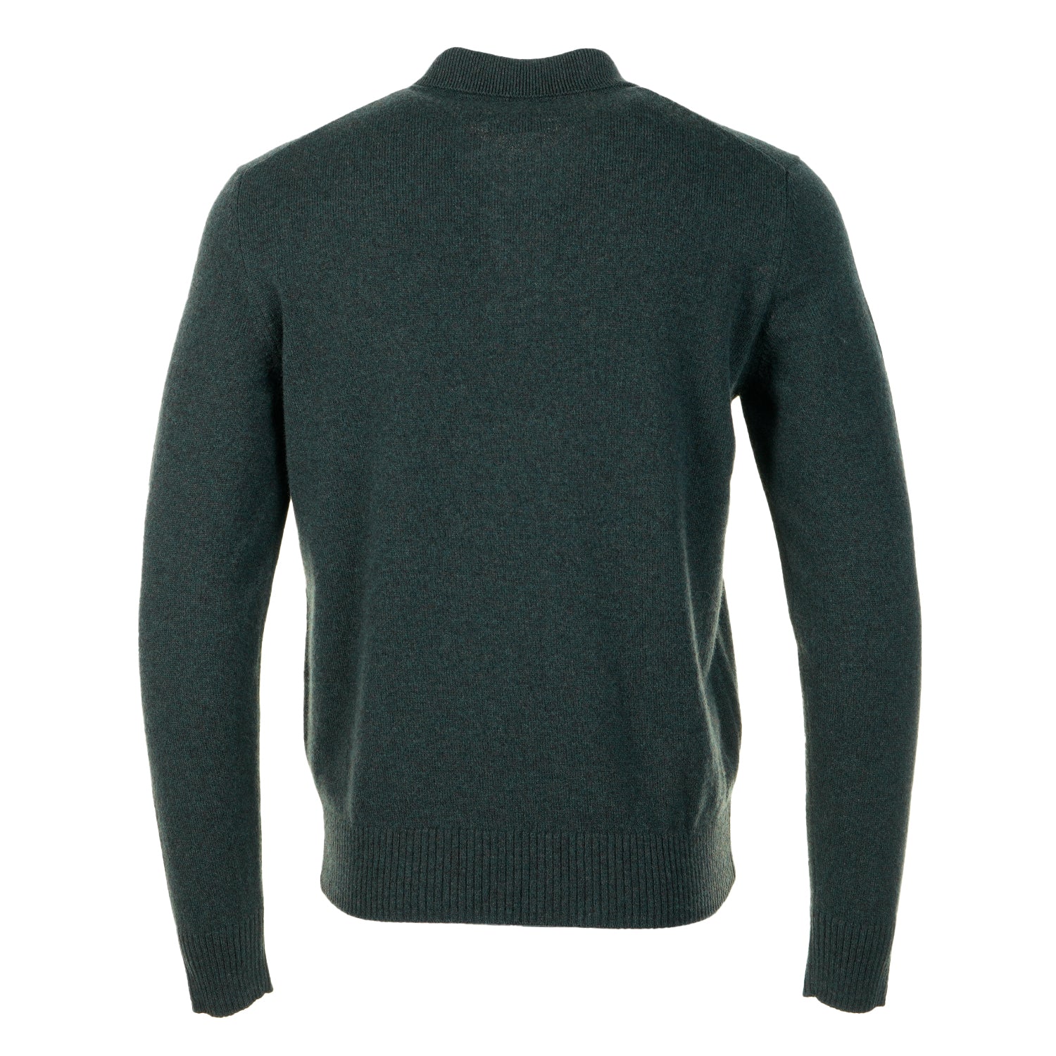 Norse Standard Merino Lambswool Long Sleeve Polo Forrest