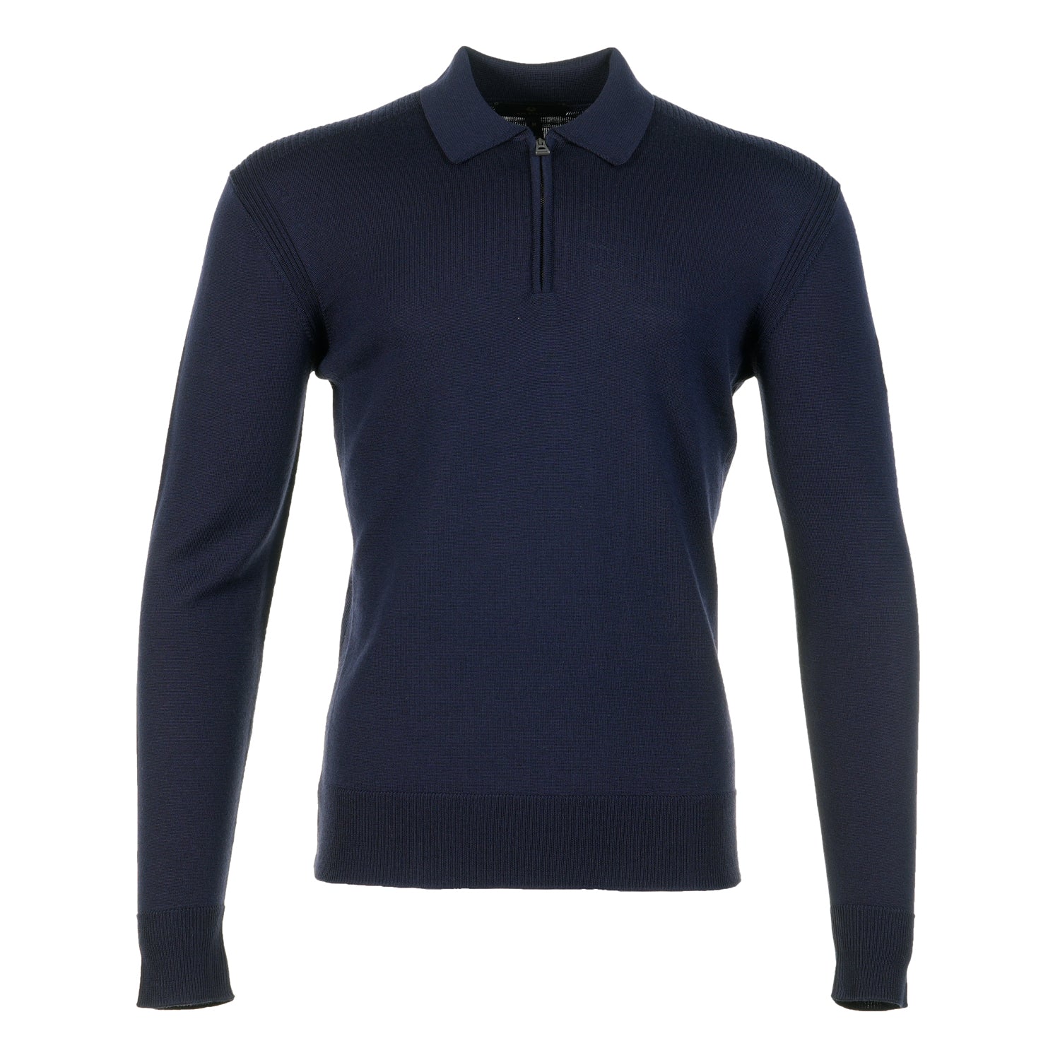 Knitted Short Sleeve Kyle Polo Shirt Dark Ink