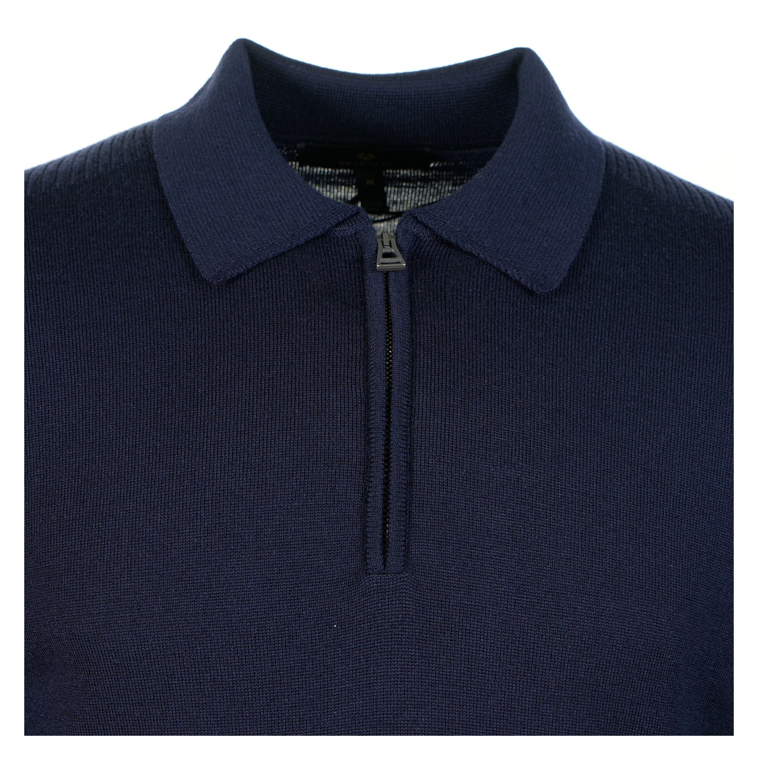 Knitted Short Sleeve Kyle Polo Shirt Dark Ink