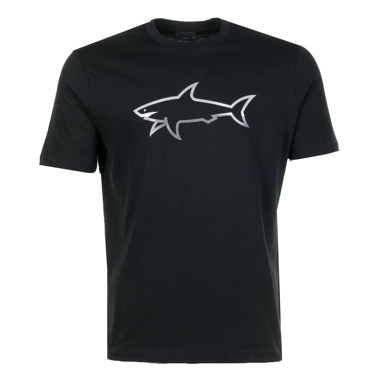Short Sleeve Shark Logo T Shirt Black