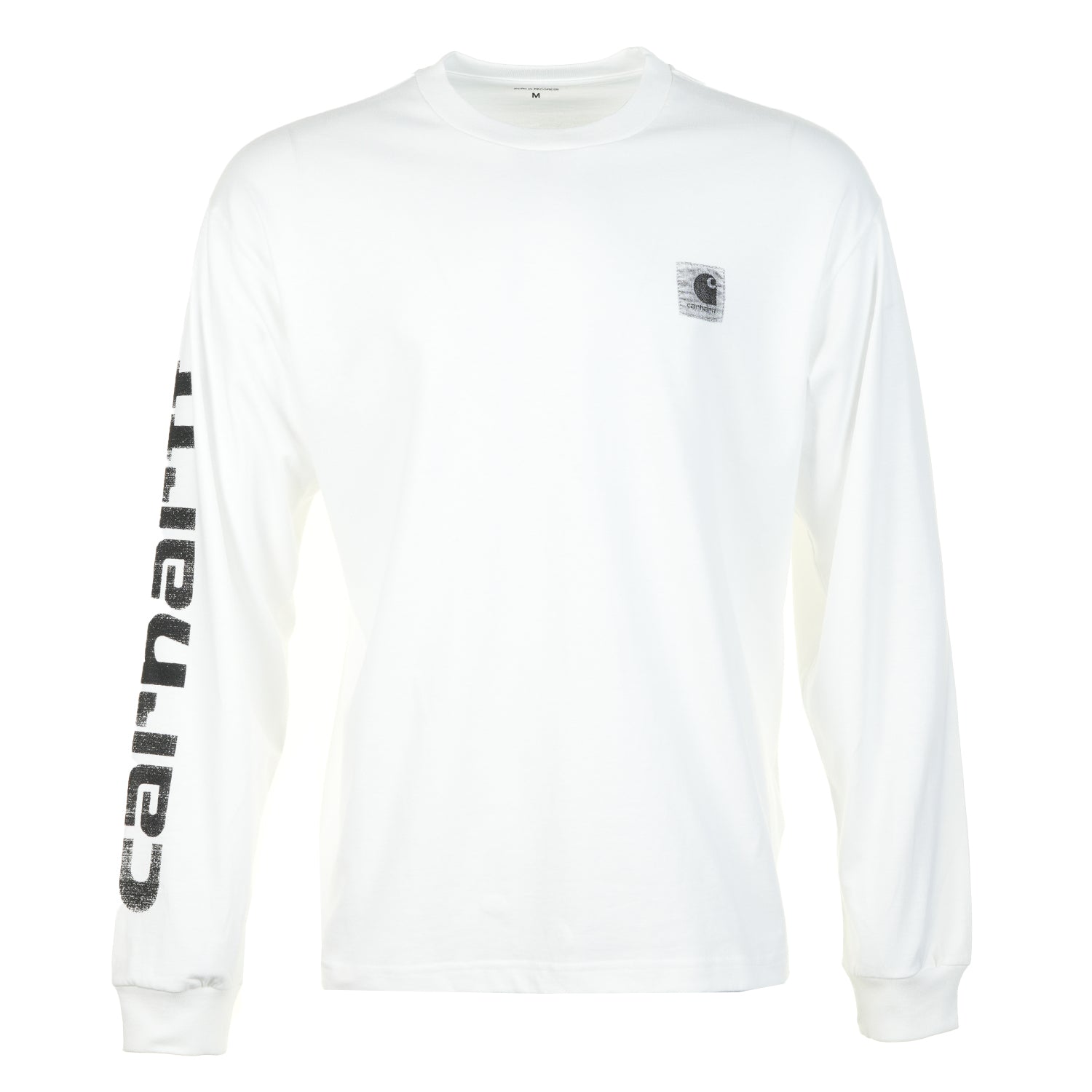 Long Sleeve Archive Script T Shirt White
