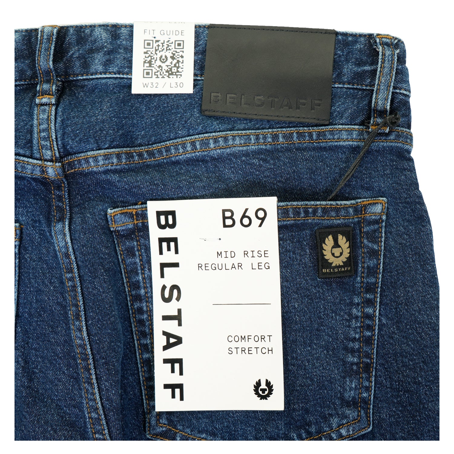 B69 Washed Indigo Regular Jeans