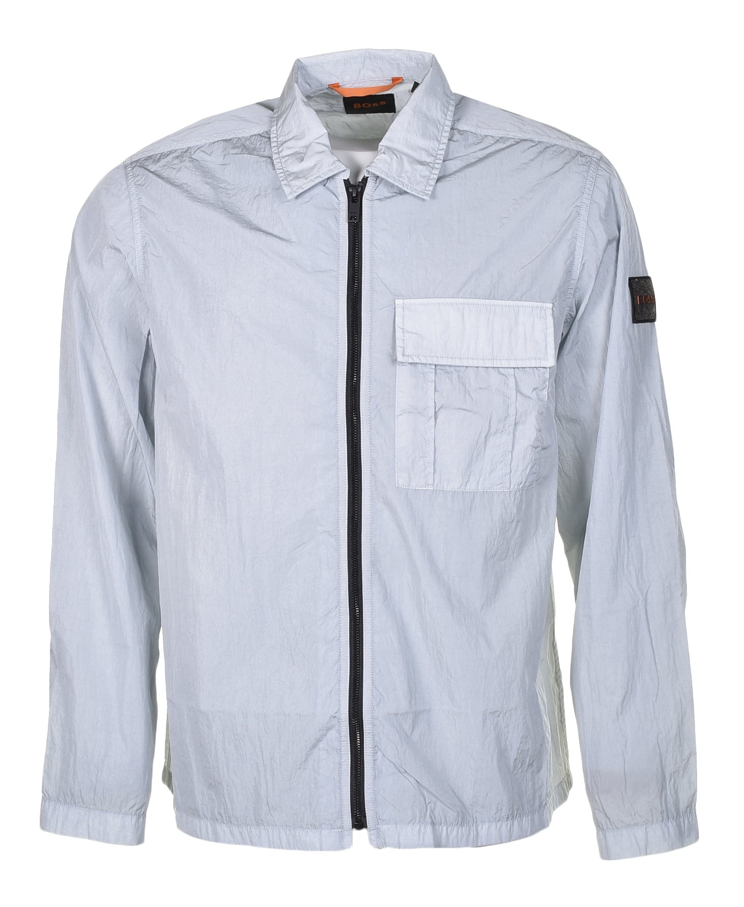 Loony Zip Overshirt Light Pastel Grey