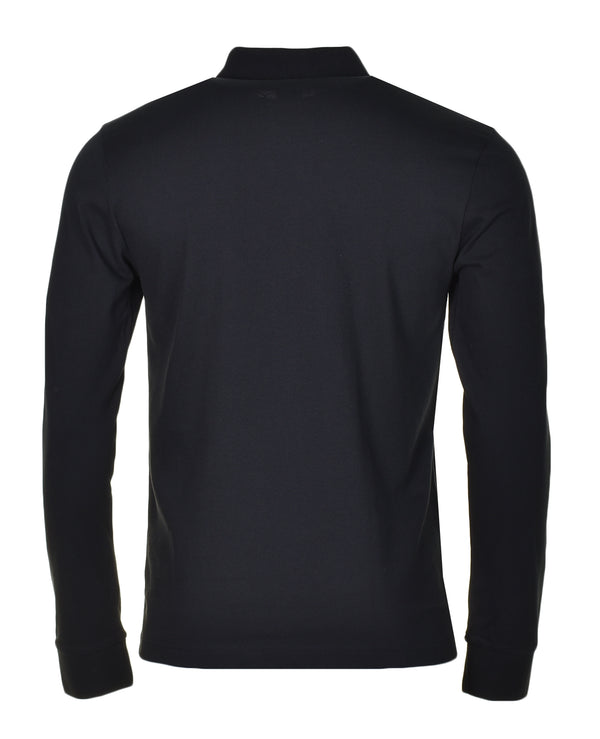 Passerby Long Sleeve Polo Shirt Black