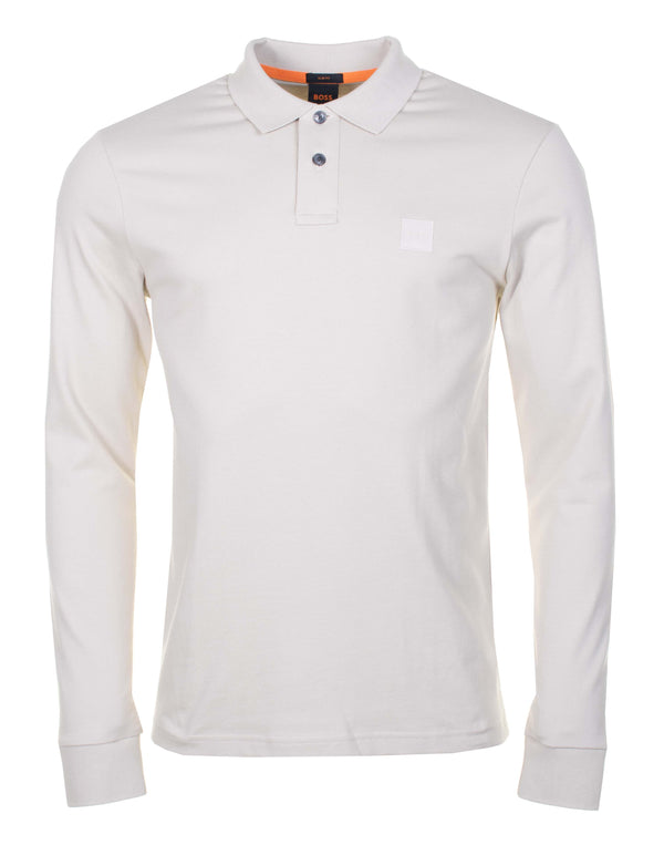 Passerby Long Sleeve Polo Shirt Light Beige