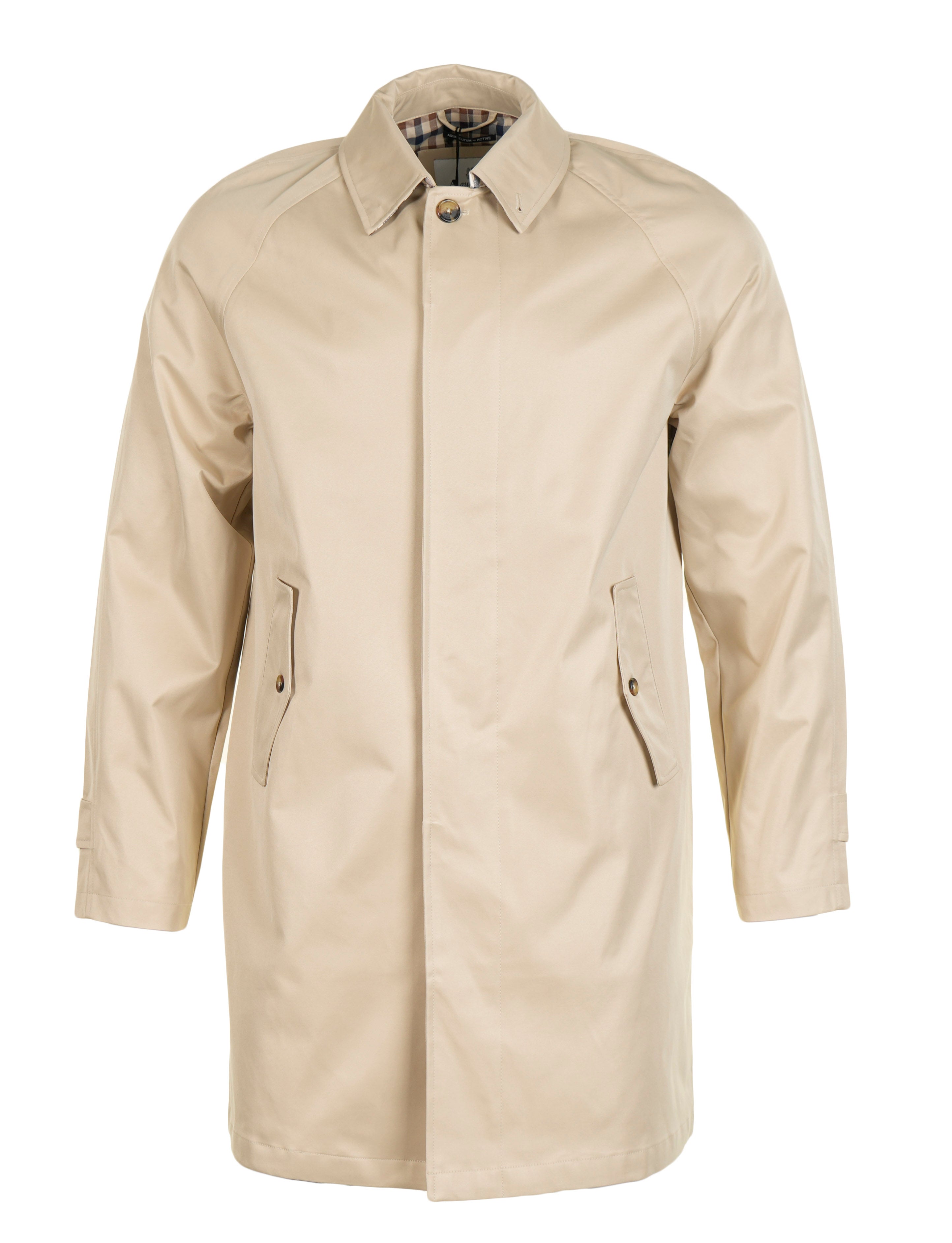 Men's Aquascutum Active Archival Mac Coat Beige
