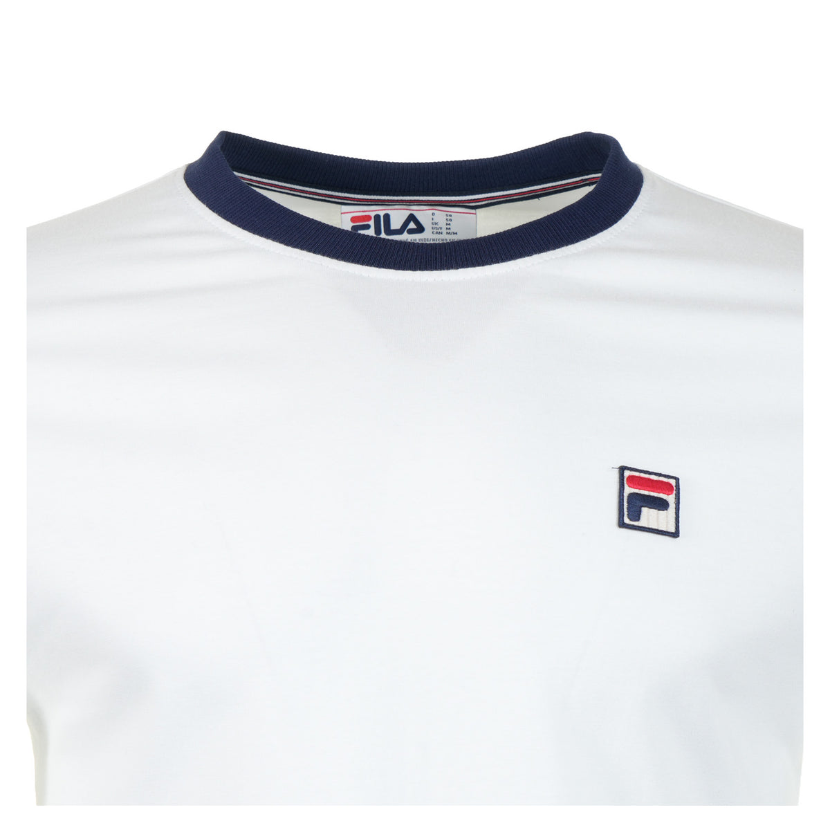 Marconi Essential Ringer Tee White Fila Navy