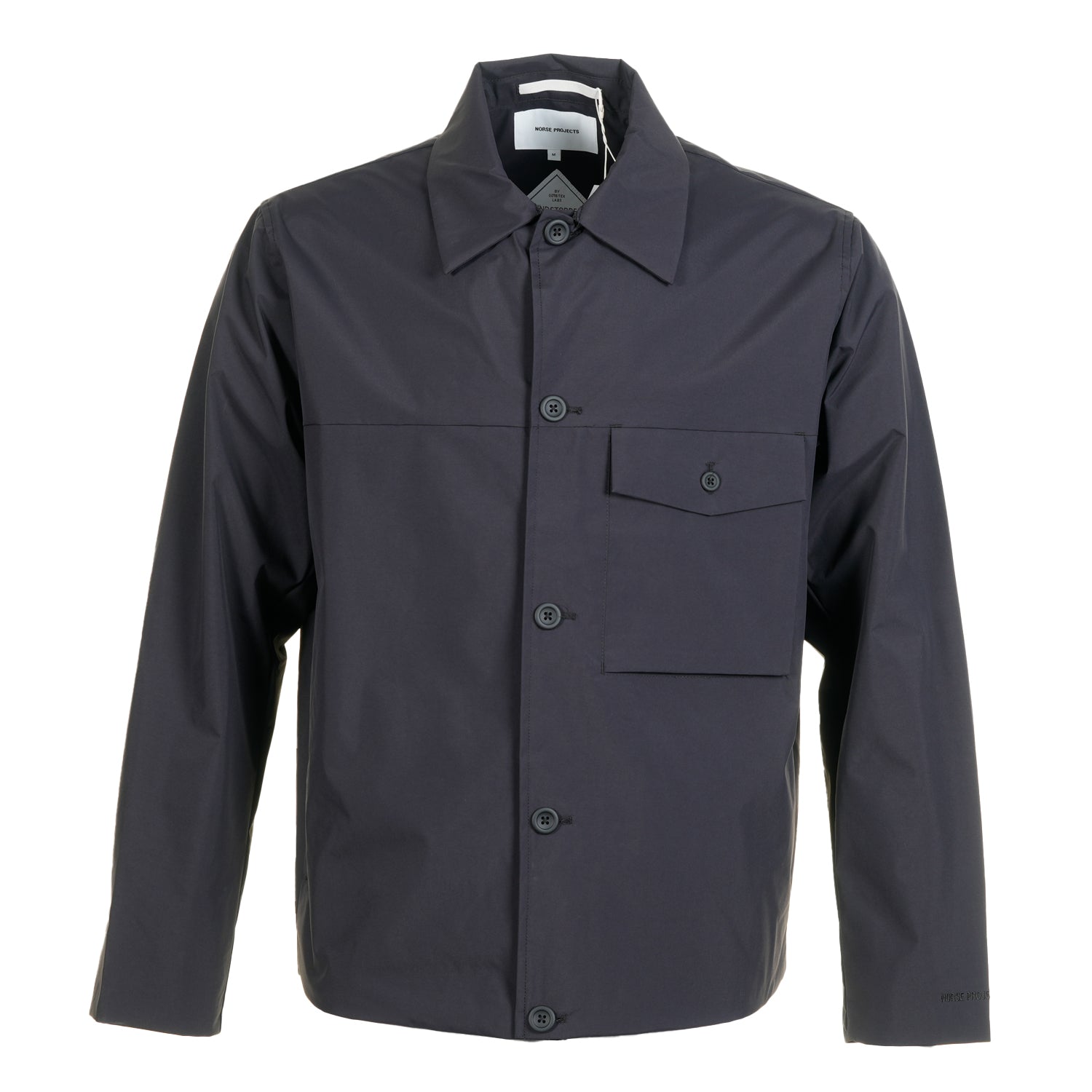 Norse Projects Marcus Gore-Tex Windstopper Overshirt Black