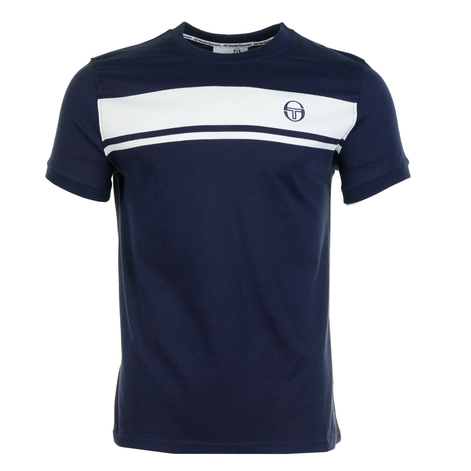Short Sleeve Master Tee Navy White