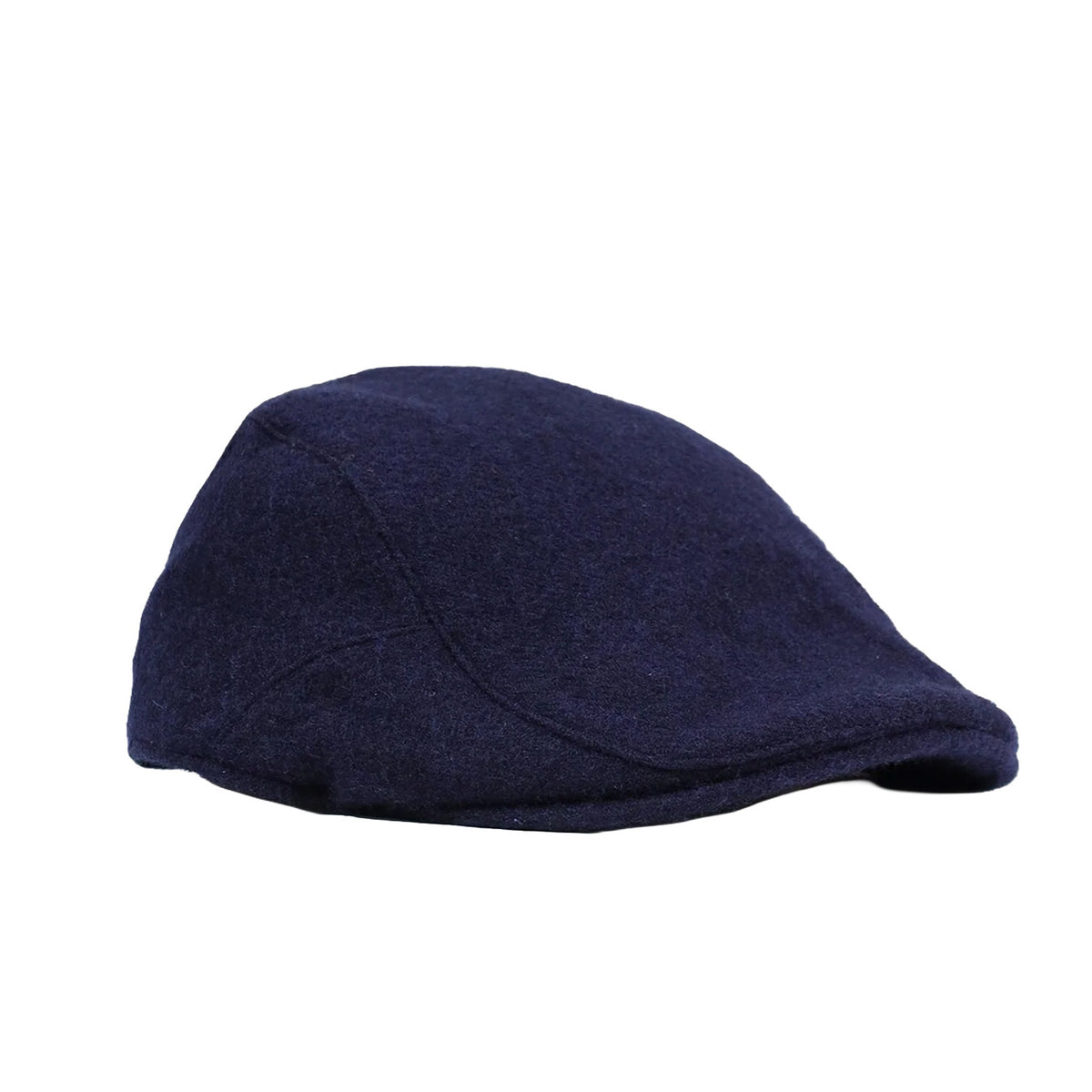 Merino Wool Flat Cap Navy