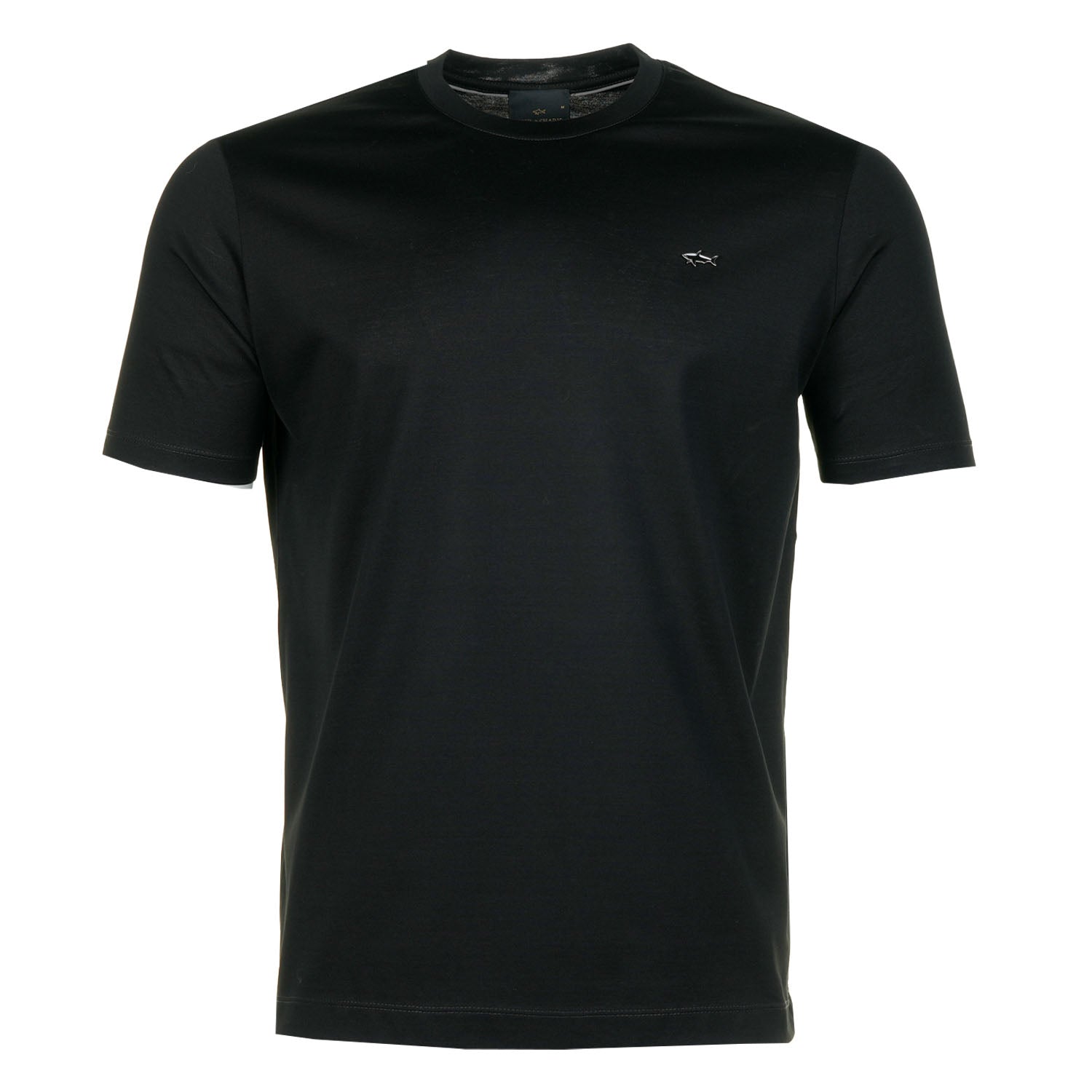 Short Sleeve Metal Shark Logo T Shirt Black