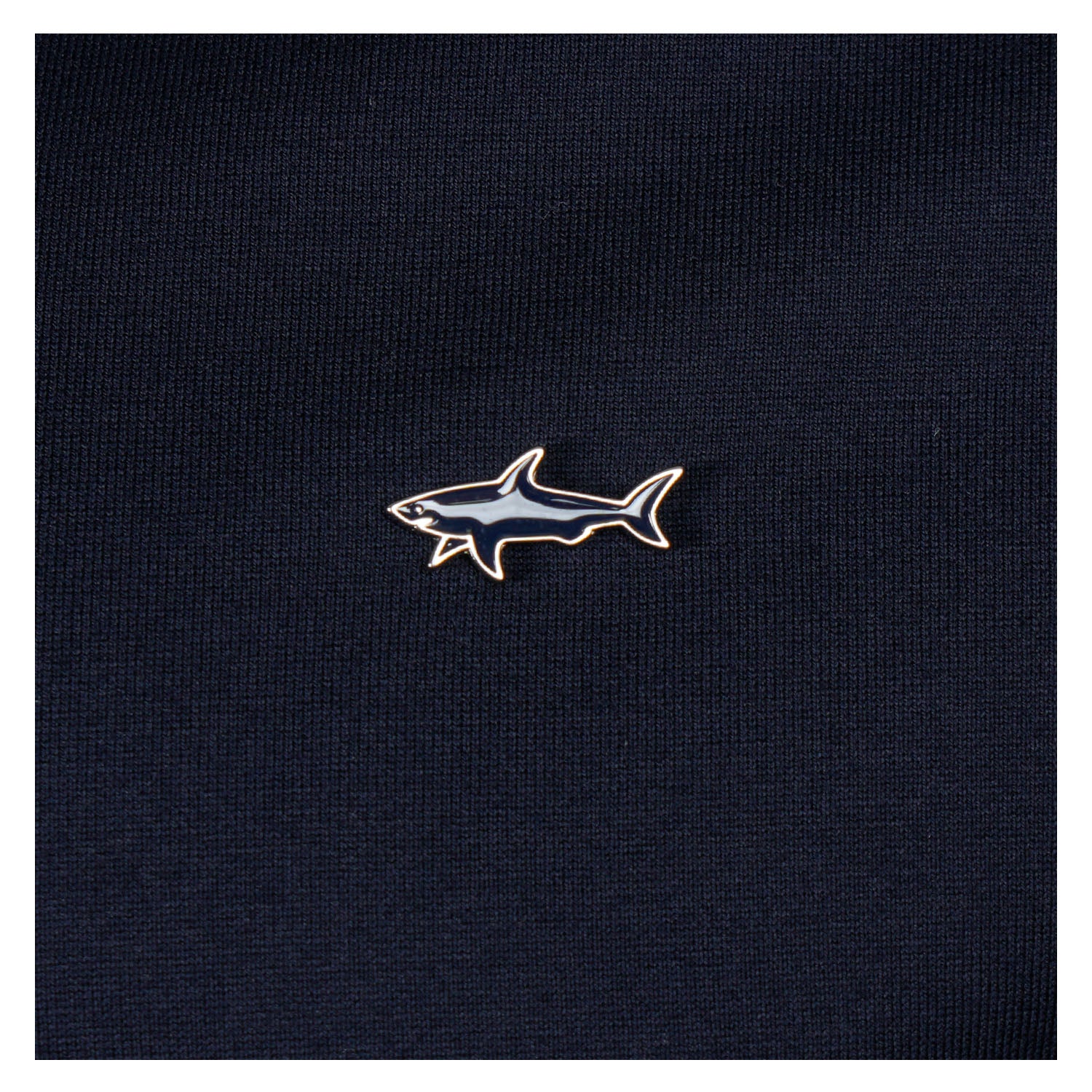Short Sleeve Metal Shark Logo T Shirt Navy
