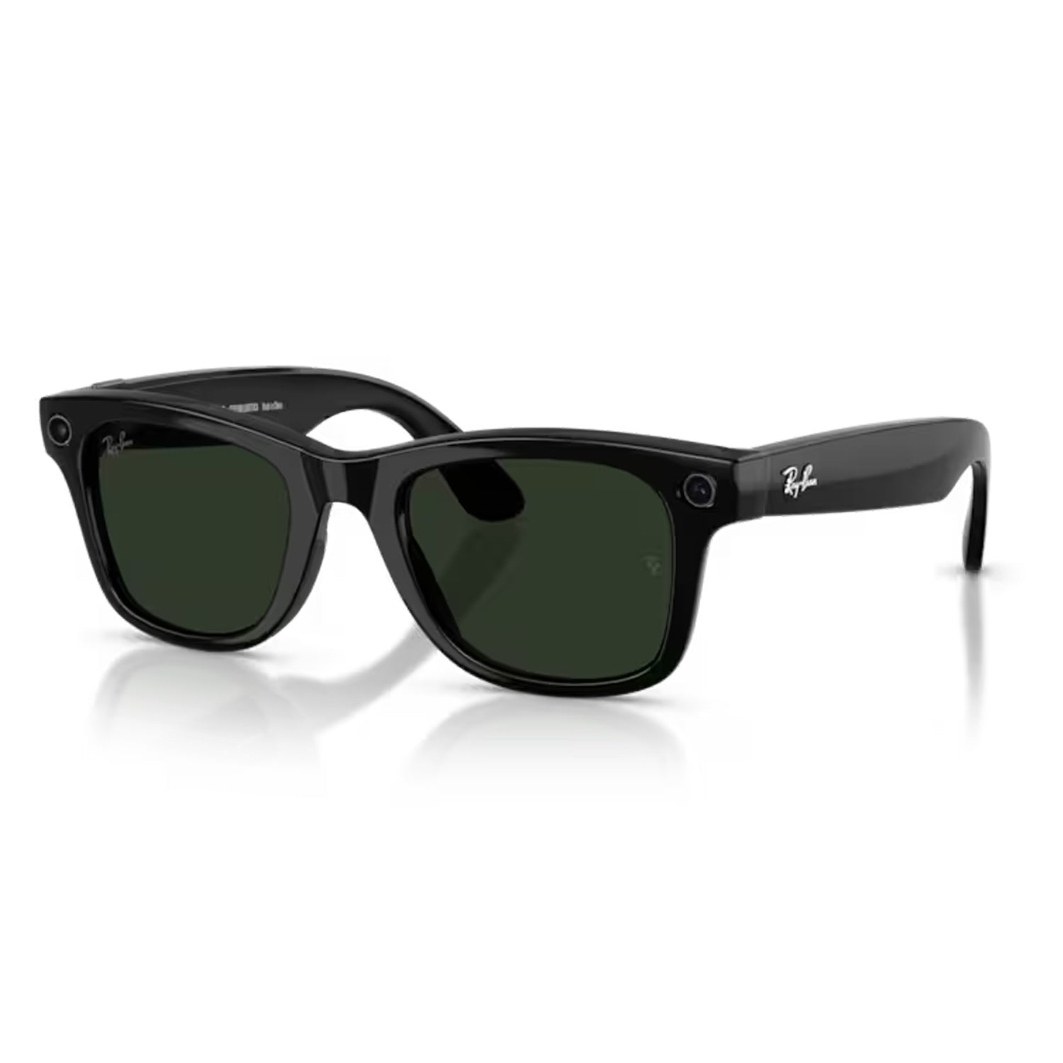 Meta Wayfarer Gen 2 Shiny Black Transitions Graph Green