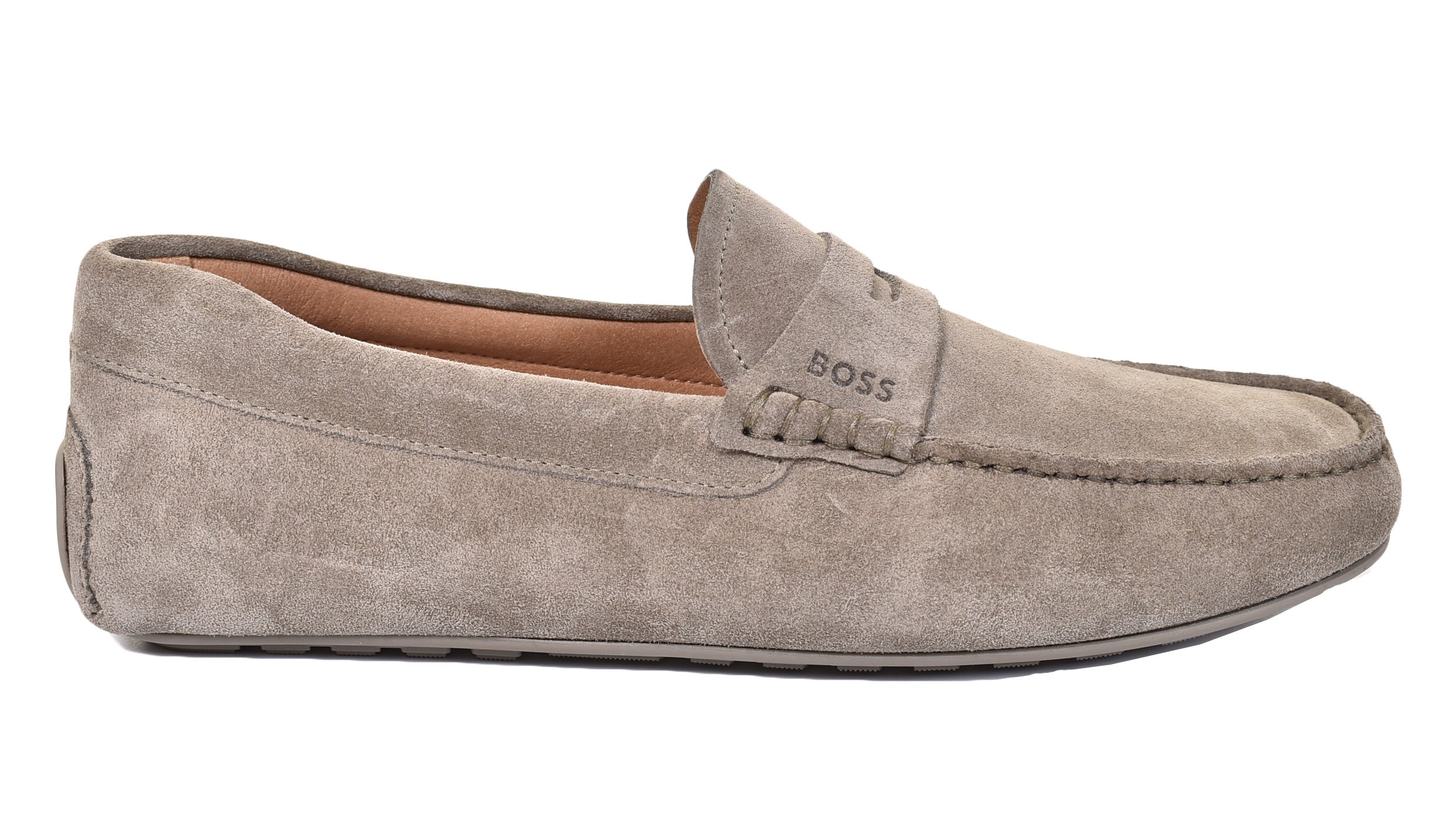 Noel Moccasin Suede Driver Shoe Open Green