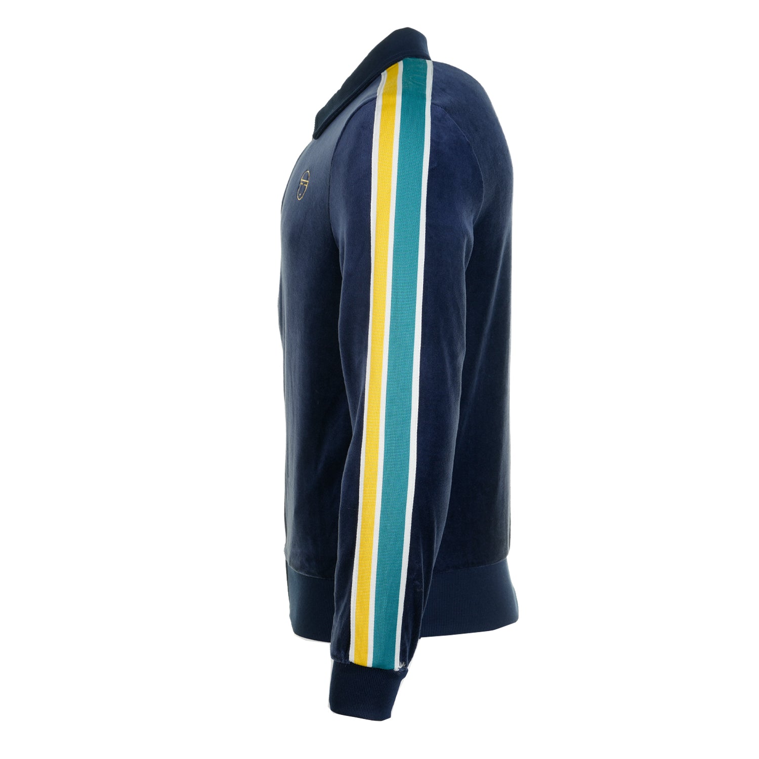 Monte Velour Track Jacket Maritime Blue / Mango Mint