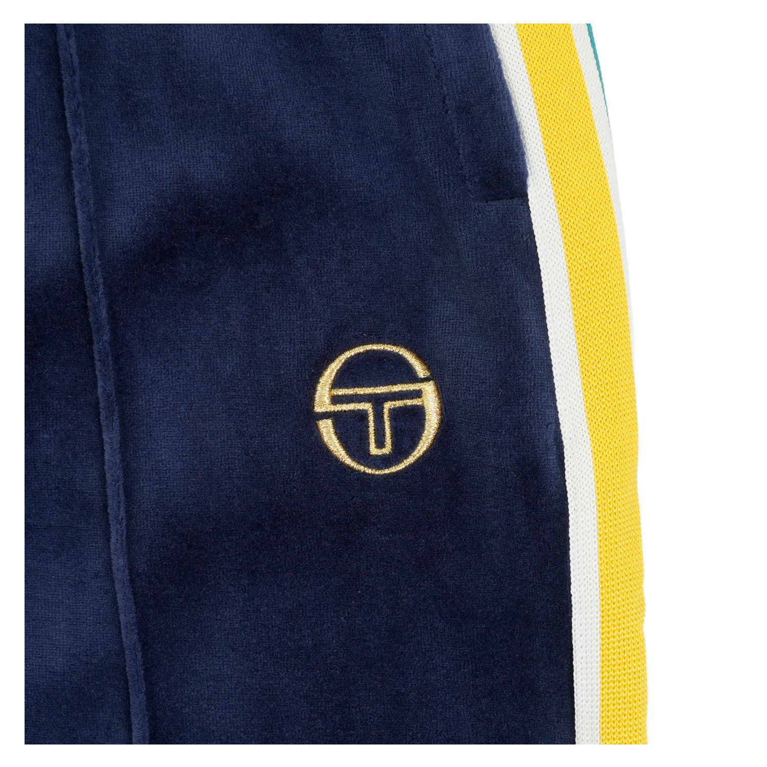 Monte Velour Track Pants Maritime Blue / Mango Mint